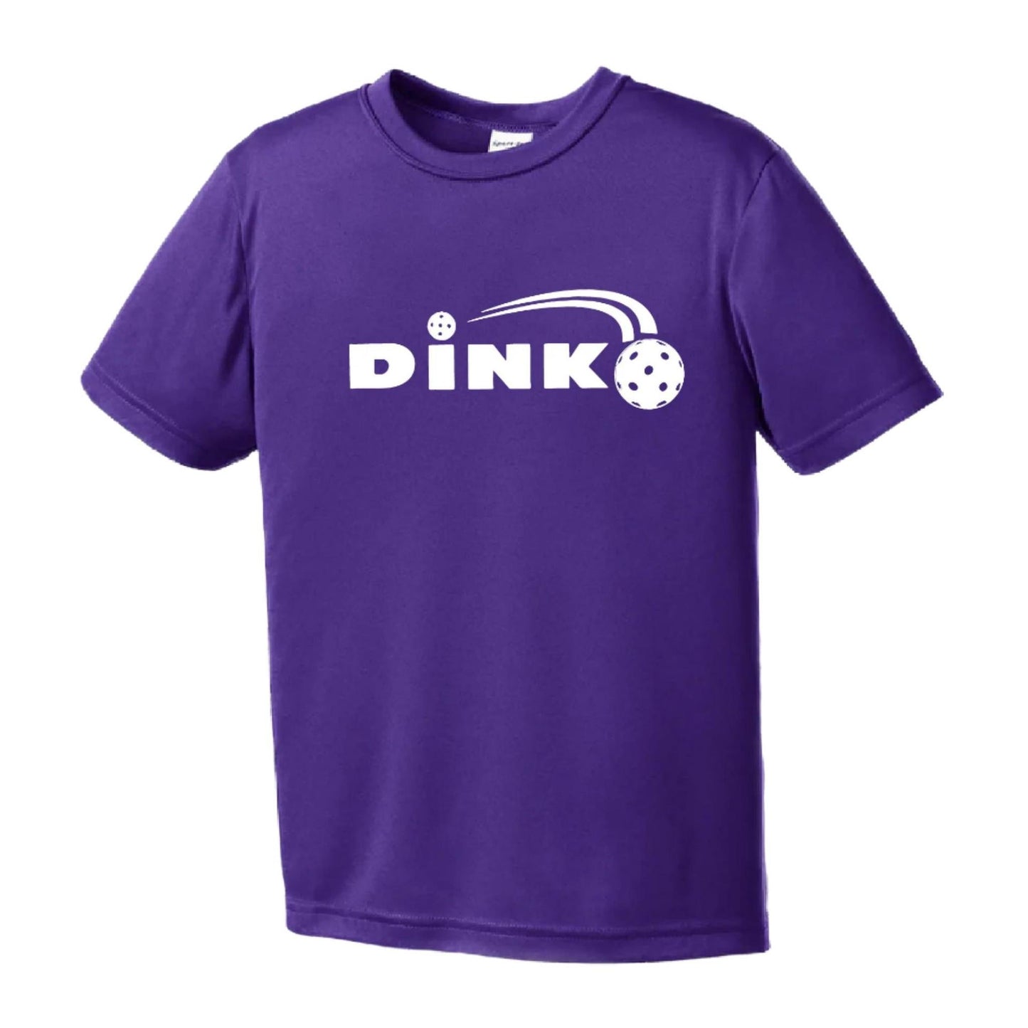 Dink | Youth Short Sleeve Pickleball Performance T-Shirts | 100% Polyester