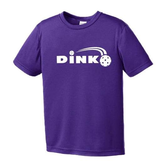 Dink | Youth Short Sleeve Pickleball Performance T-Shirts | 100% Polyester