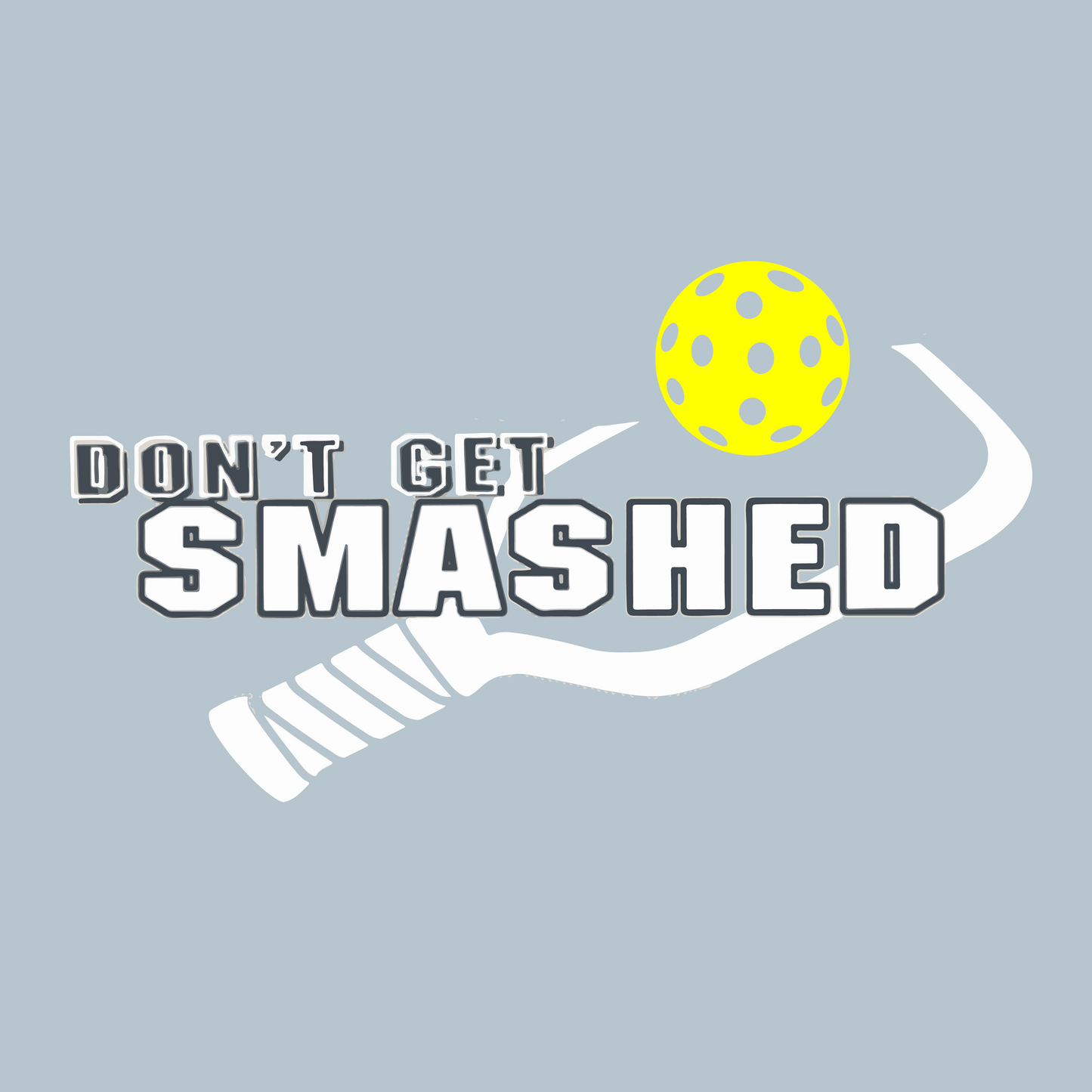 Don't Get Smashed (Pickleball Colors Cyan Orange Pink) Customizable | Women's Long Sleeve Scoop Neck Pickleball Shirts | 75/13/12 poly/cotton/rayon