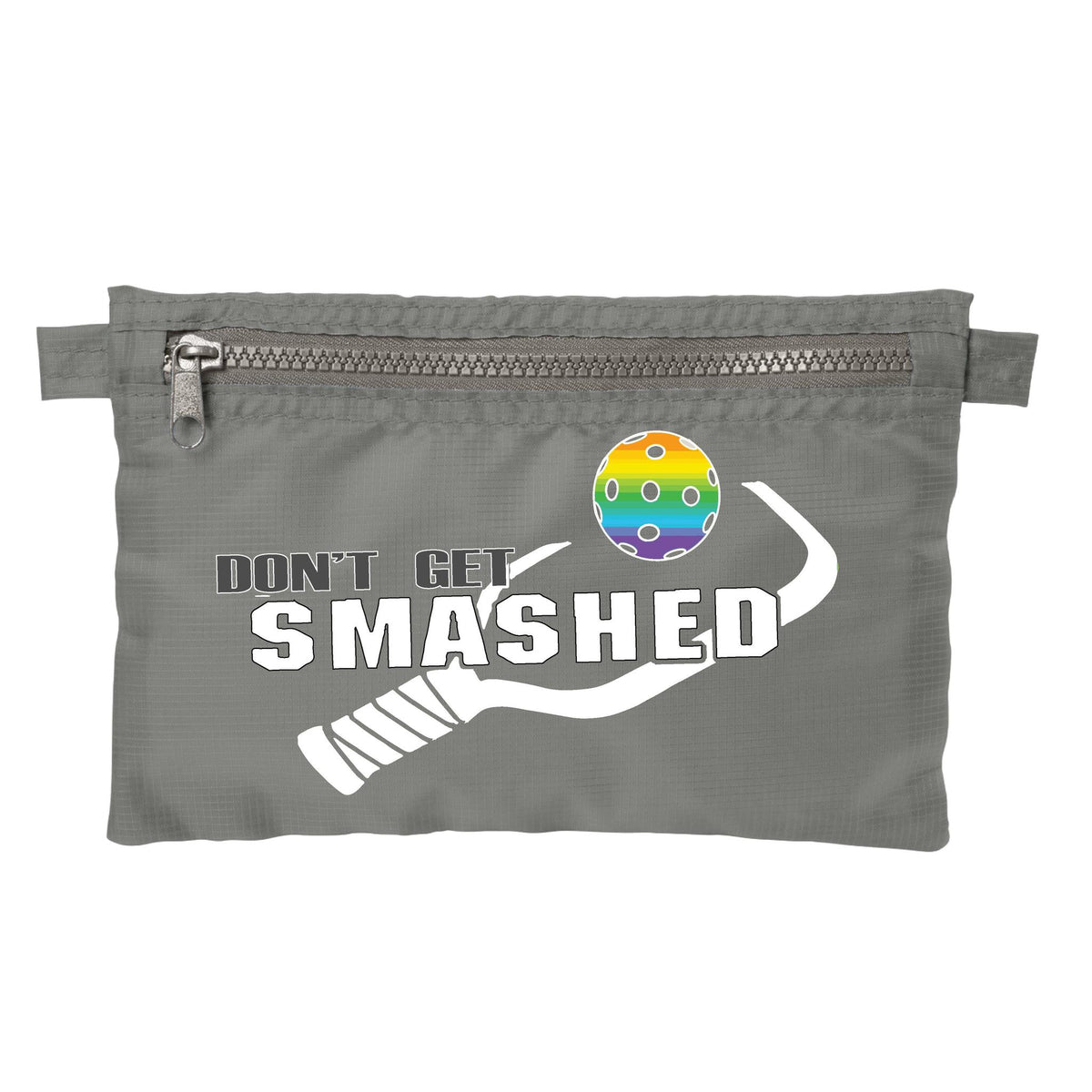 Don't Get Smashed (10 Custom Pickleball Colors) | Pickleball Cosmetic Stash Pouch Bag | Small Size Court Stash Bag