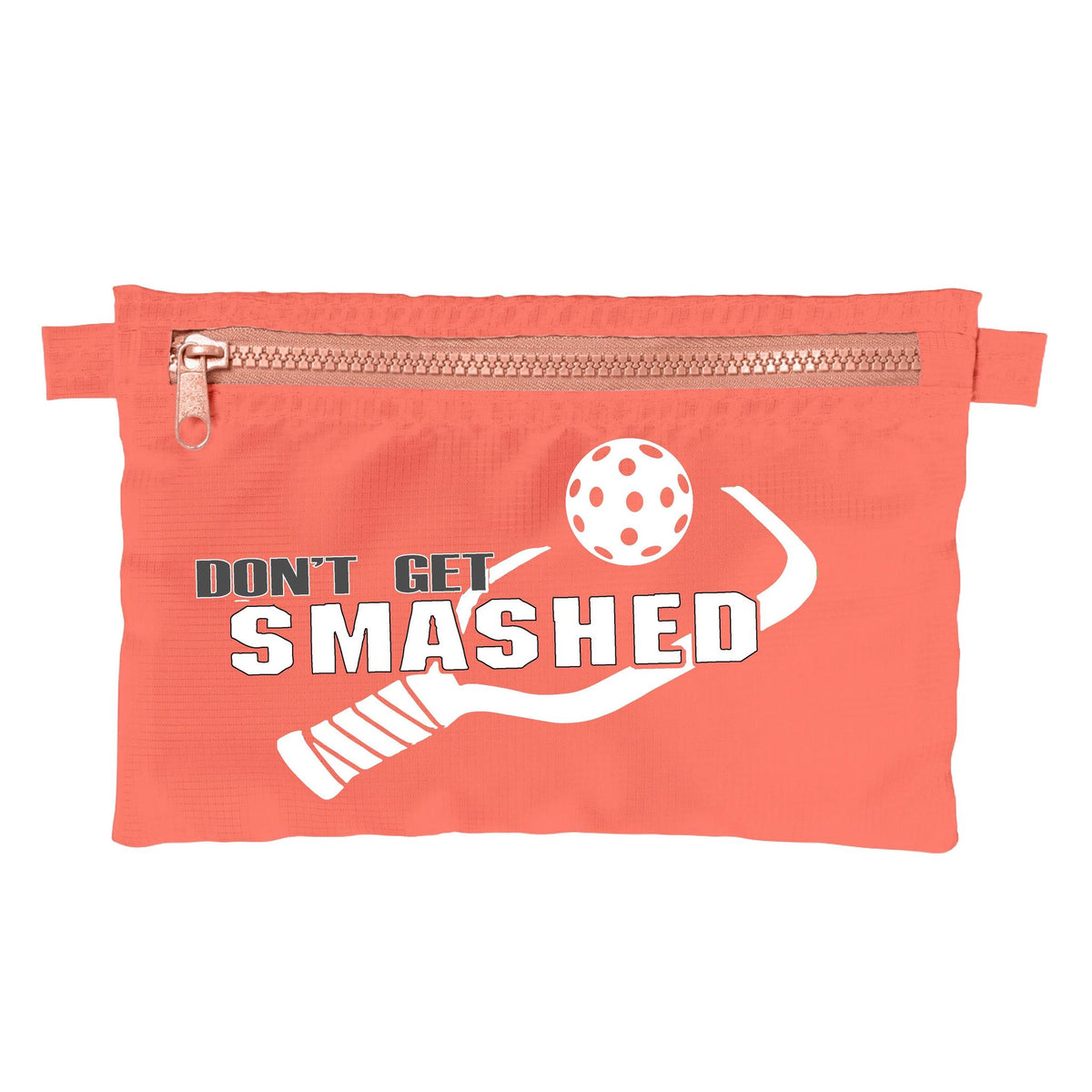 Don't Get Smashed (10 Custom Pickleball Colors) | Pickleball Cosmetic Stash Pouch Bag | Small Size Court Stash Bag
