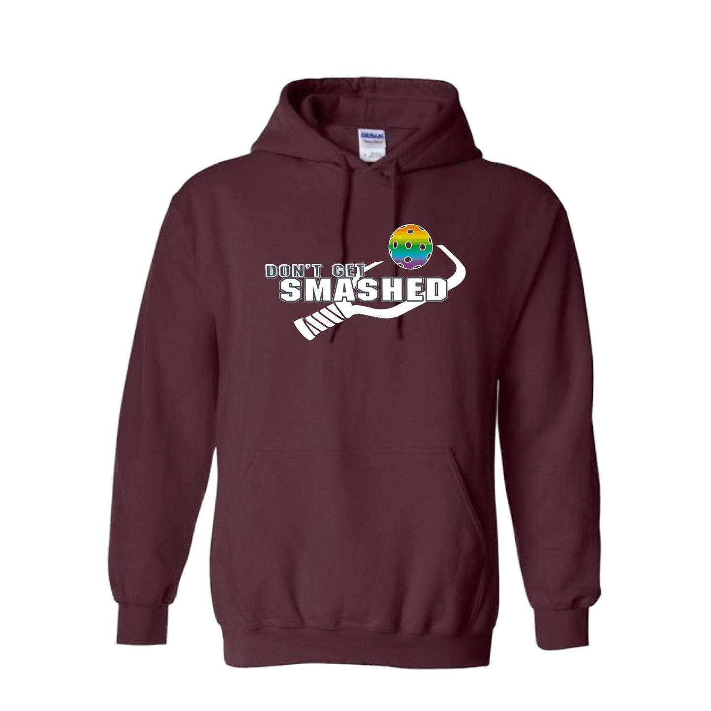 Don't Get Smashed (10 Custom Pickleball Colors) | Unisex Hoodie Pickleball Sweatshirt | 50% Cotton 50% Polyester