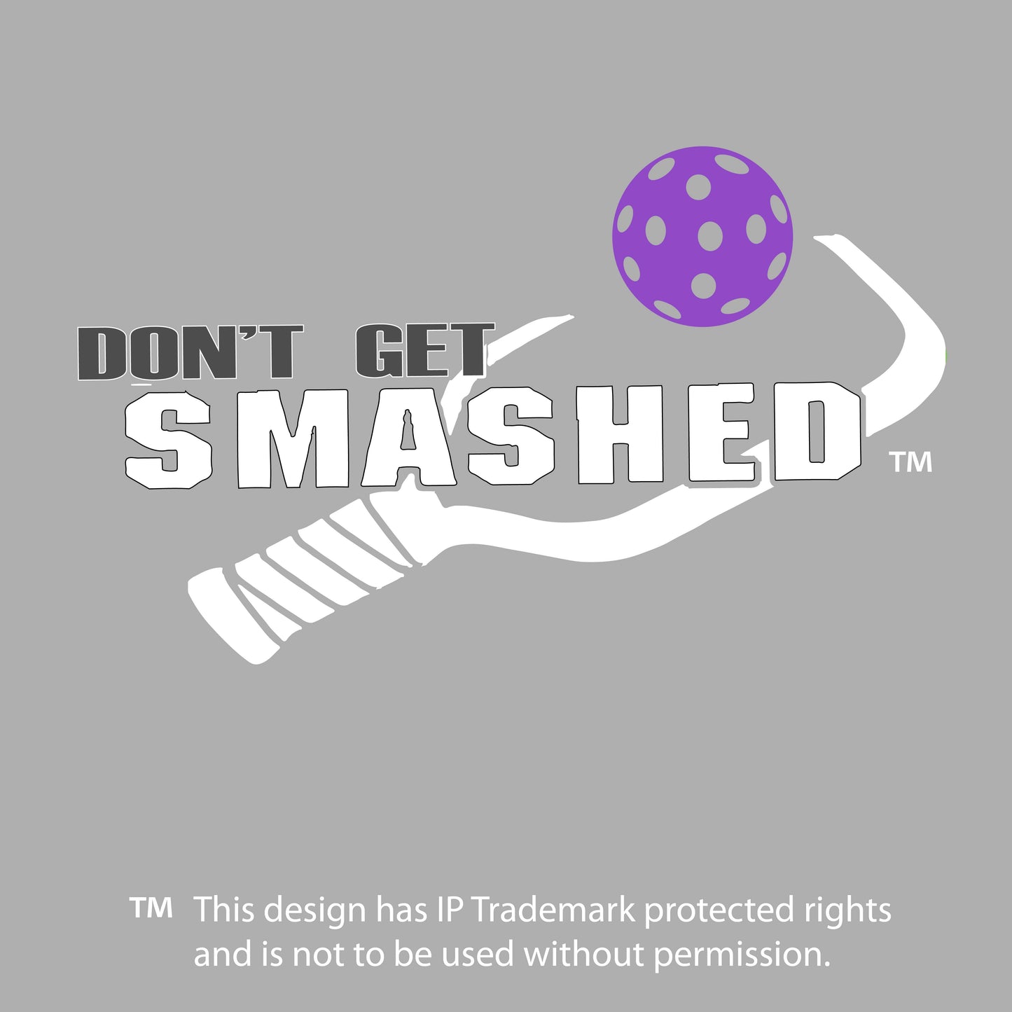 Don't Get Smashed (10 Custom Pickleball Colors) | Women's 1/4 Zip Pullover Athletic Performance Shirt | 100% Polyester