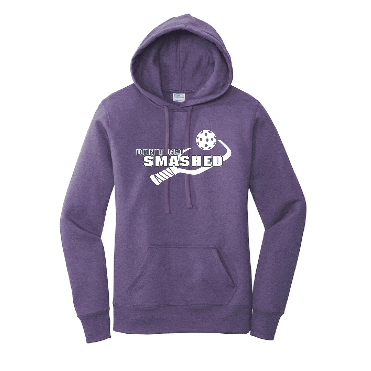 Don't Get Smashed (10 Custom Pickleball Colors) | Women’s Fitted Hoodie Pickleball Sweatshirt | 50% Cotton 50% Poly Fleece