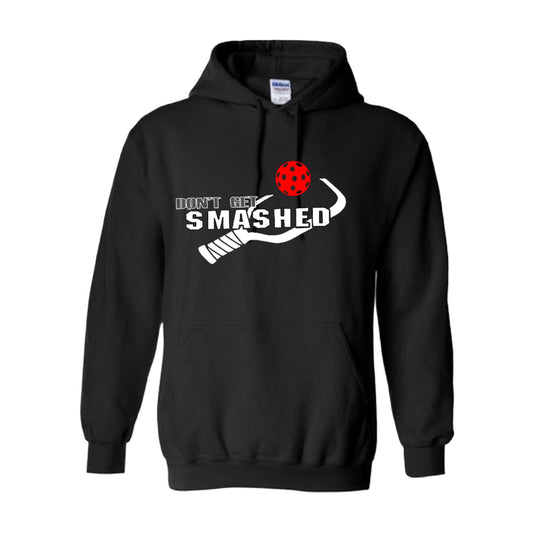 Don't Get Smashed Customizable (Colors Green Rainbow Red) | Unisex Hoodie Pickleball Sweatshirt | 50% Cotton 50% Polyester