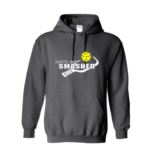Don't Get Smashed Customizable (Colors Purple White Yellow) | Unisex Hoodie Pickleball Sweatshirt | 50% Cotton 50% Polyester