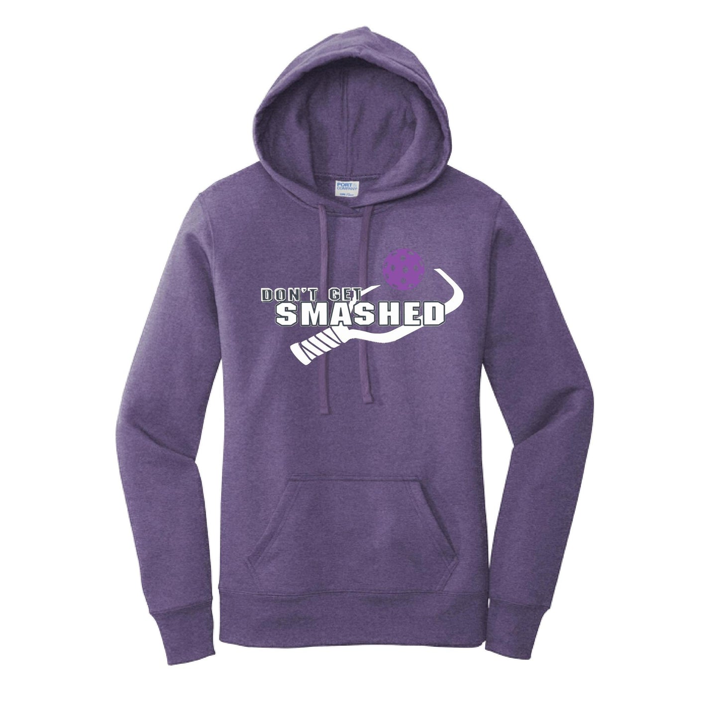 Don't Get Smashed (10 Custom Pickleball Colors) | Women’s Fitted Hoodie Pickleball Sweatshirt | 50% Cotton 50% Poly Fleece