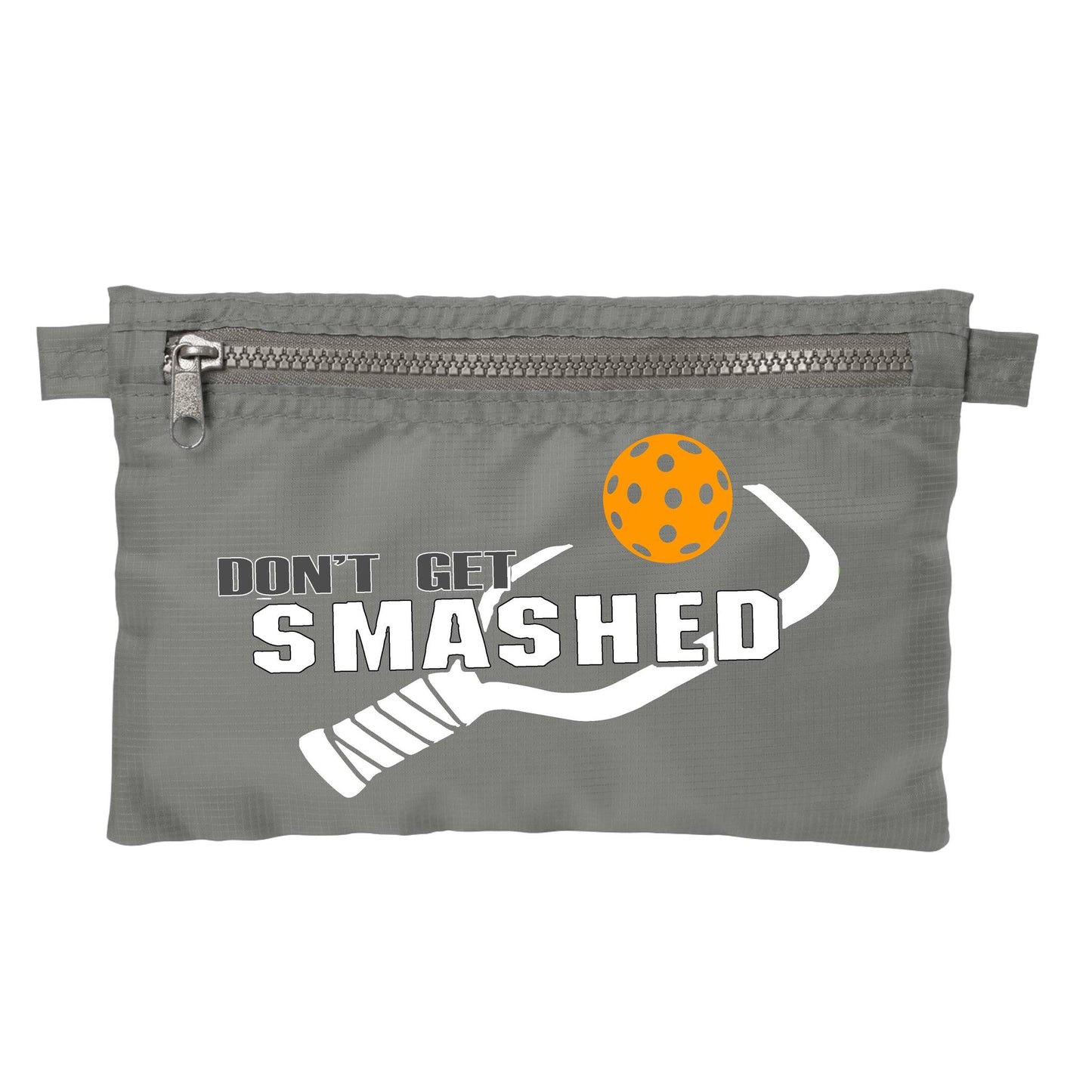 Don't Get Smashed With Pickleballs (Customizable) | Pickleball Cosmetic Stash Pouch Bag | Small Size Court Stash Bag