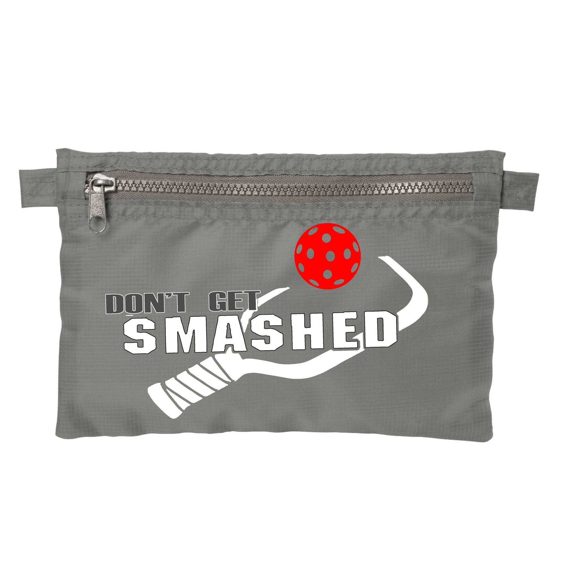 Don't Get Smashed With Pickleballs (Customizable) | Pickleball Cosmetic Stash Pouch Bag | Small Size Court Stash Bag