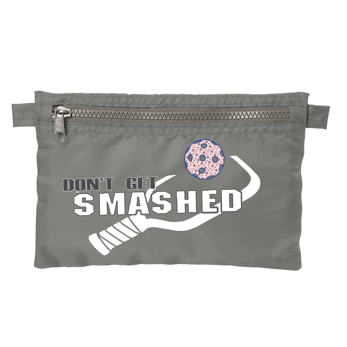 Don't Get Smashed With Pickleballs (Customizable) | Pickleball Cosmetic Stash Pouch Bag | Small Size Court Stash Bag