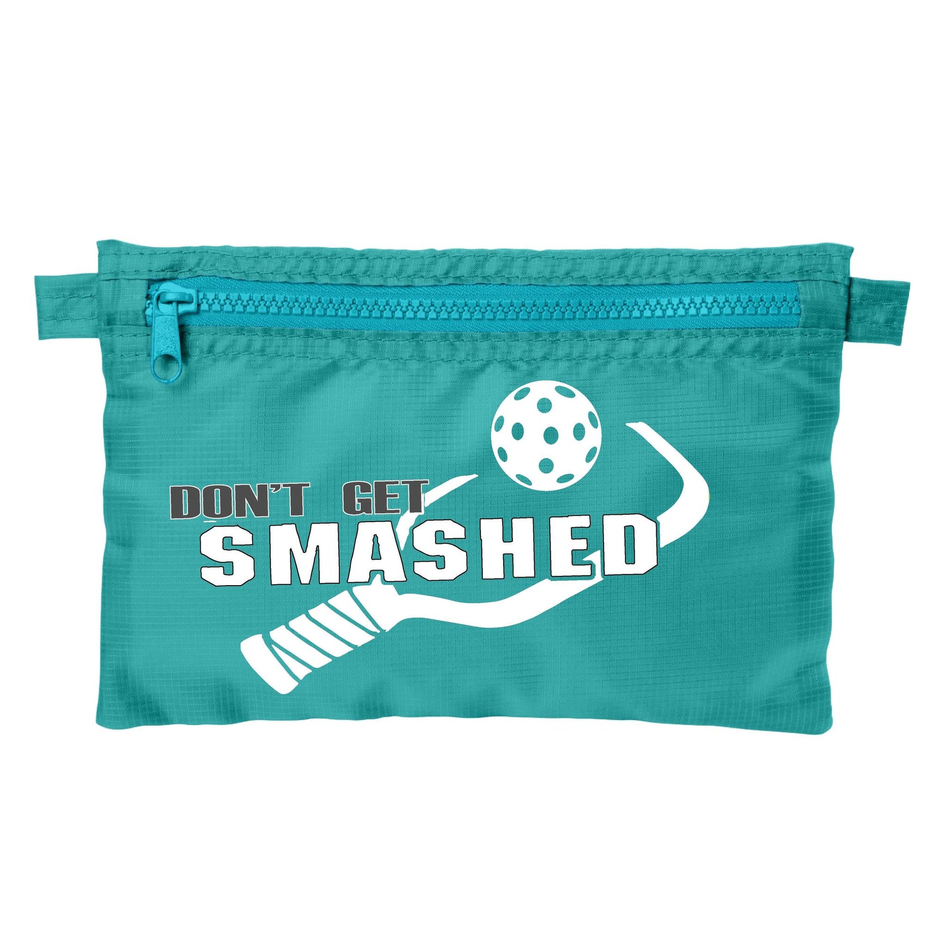 Don't Get Smashed With Pickleballs (Customizable) | Pickleball Cosmetic Stash Pouch Bag | Small Size Court Stash Bag