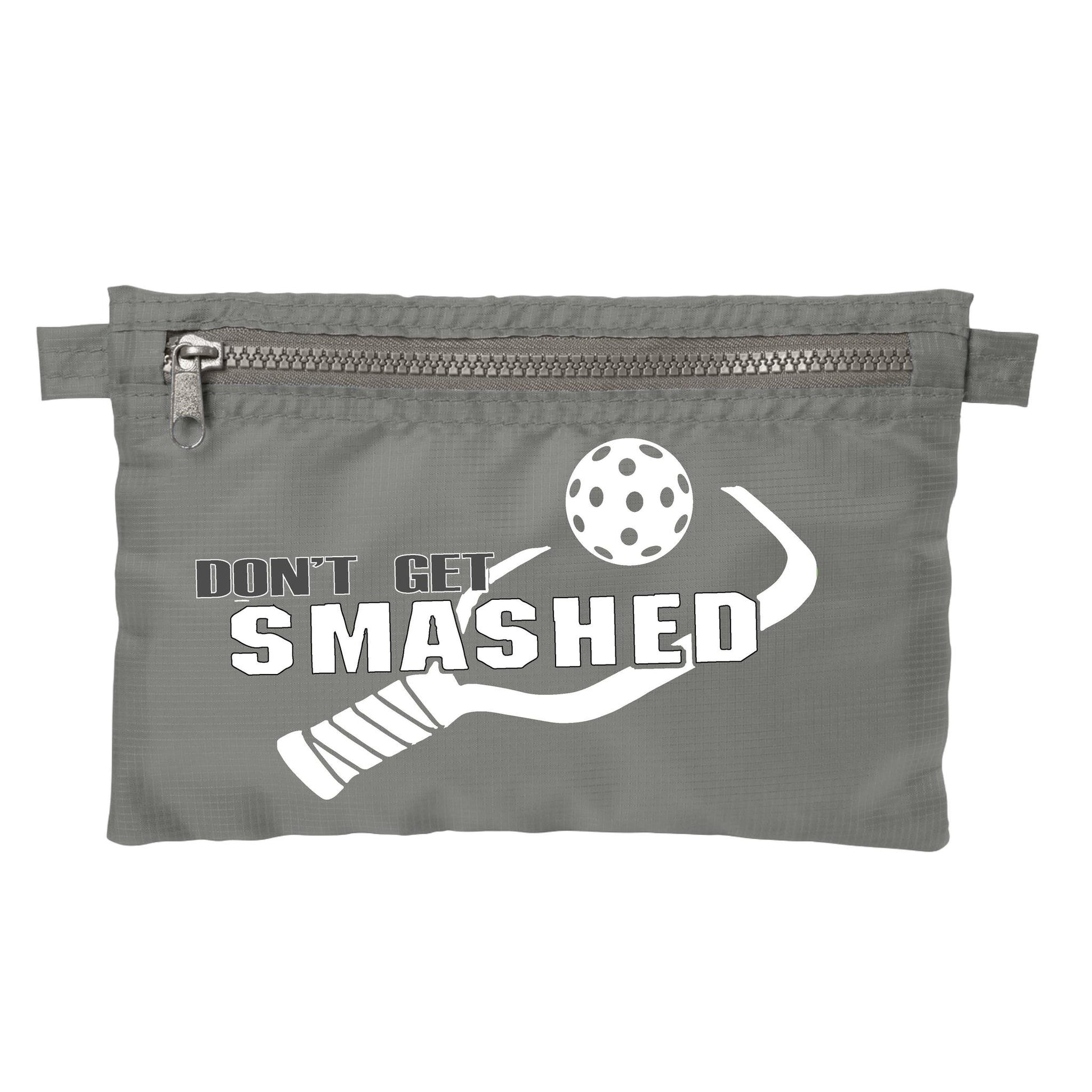 Don't Get Smashed With Pickleballs (Customizable) | Pickleball Cosmetic Stash Pouch Bag | Small Size Court Stash Bag