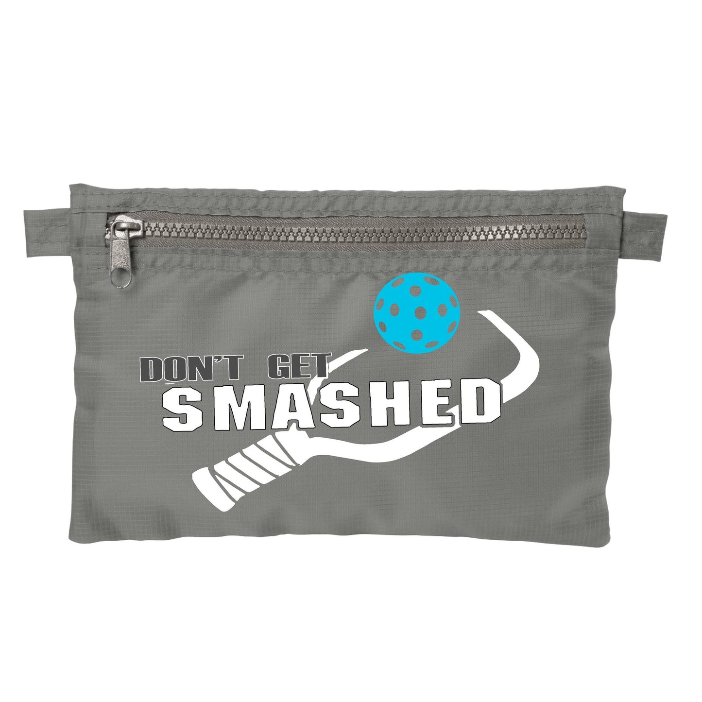 Don't Get Smashed With Pickleballs (Customizable) | Pickleball Cosmetic Stash Pouch Bag | Small Size Court Stash Bag