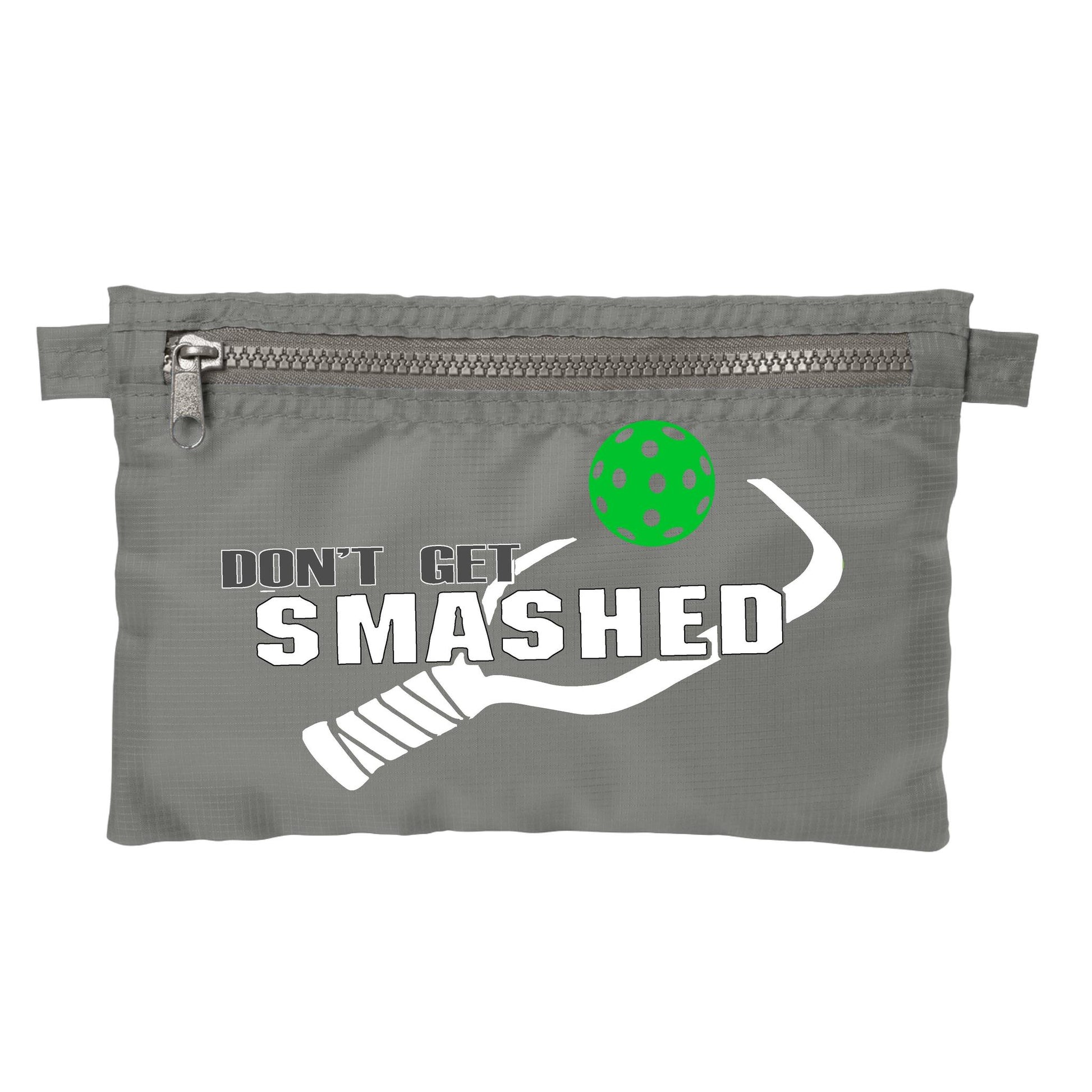 Don't Get Smashed With Pickleballs (Customizable) | Pickleball Cosmetic Stash Pouch Bag | Small Size Court Stash Bag