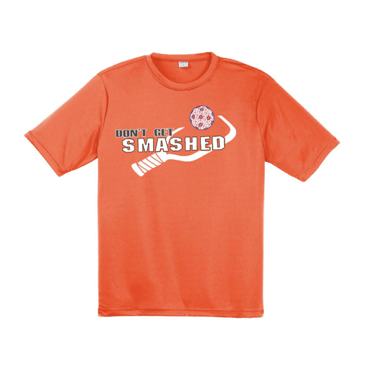 Don't Get Smashed With Pickleballs (Patriotic Stars) Customizable | Men's Short Sleeve Pickleball Performance T-Shirt | 100% Polyester