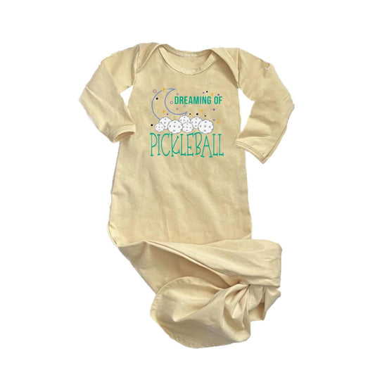 Dreaming Of Pickleball | Baby Knotted Sleeper