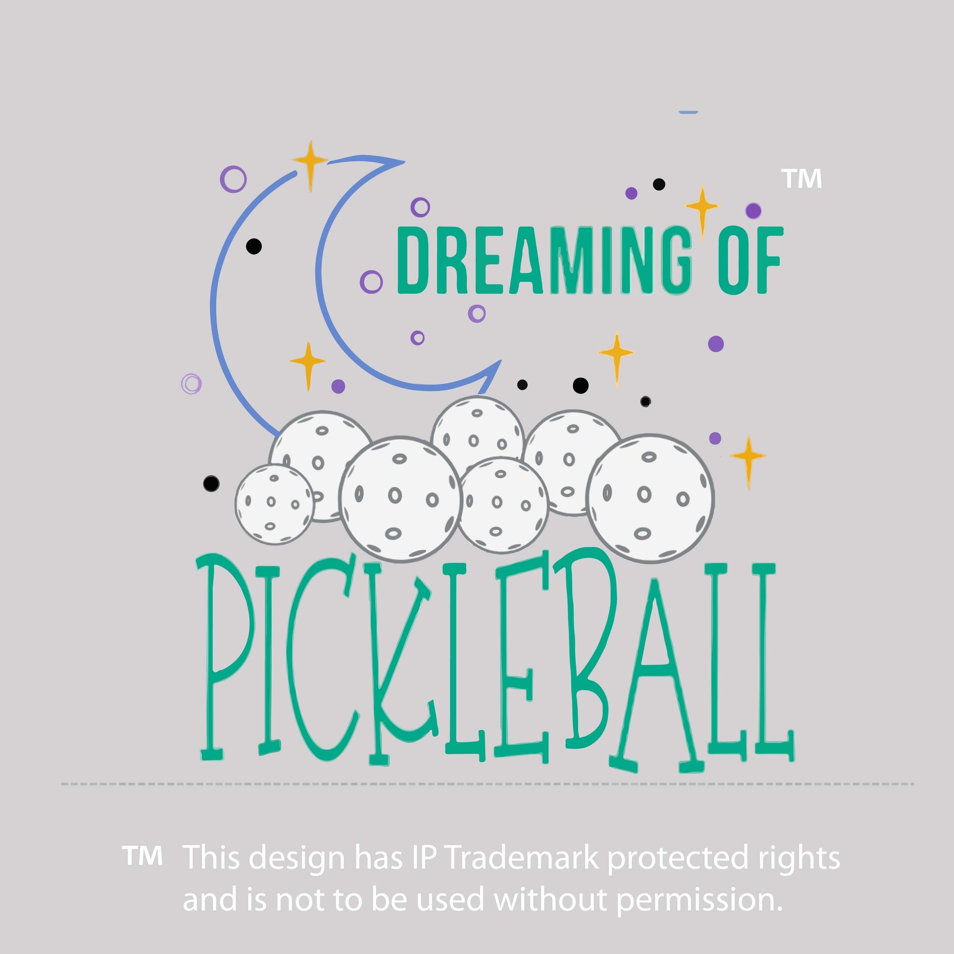Dreaming Of Pickleball | Pickleball Cosmetic Stash Pouch Bag | Small Size Court Stash Bag
