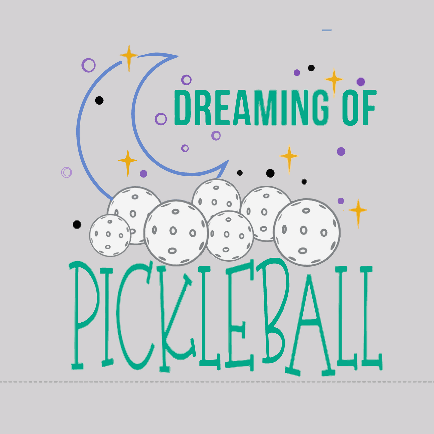 Dreaming Of Pickleball | Baby Knotted Sleeper