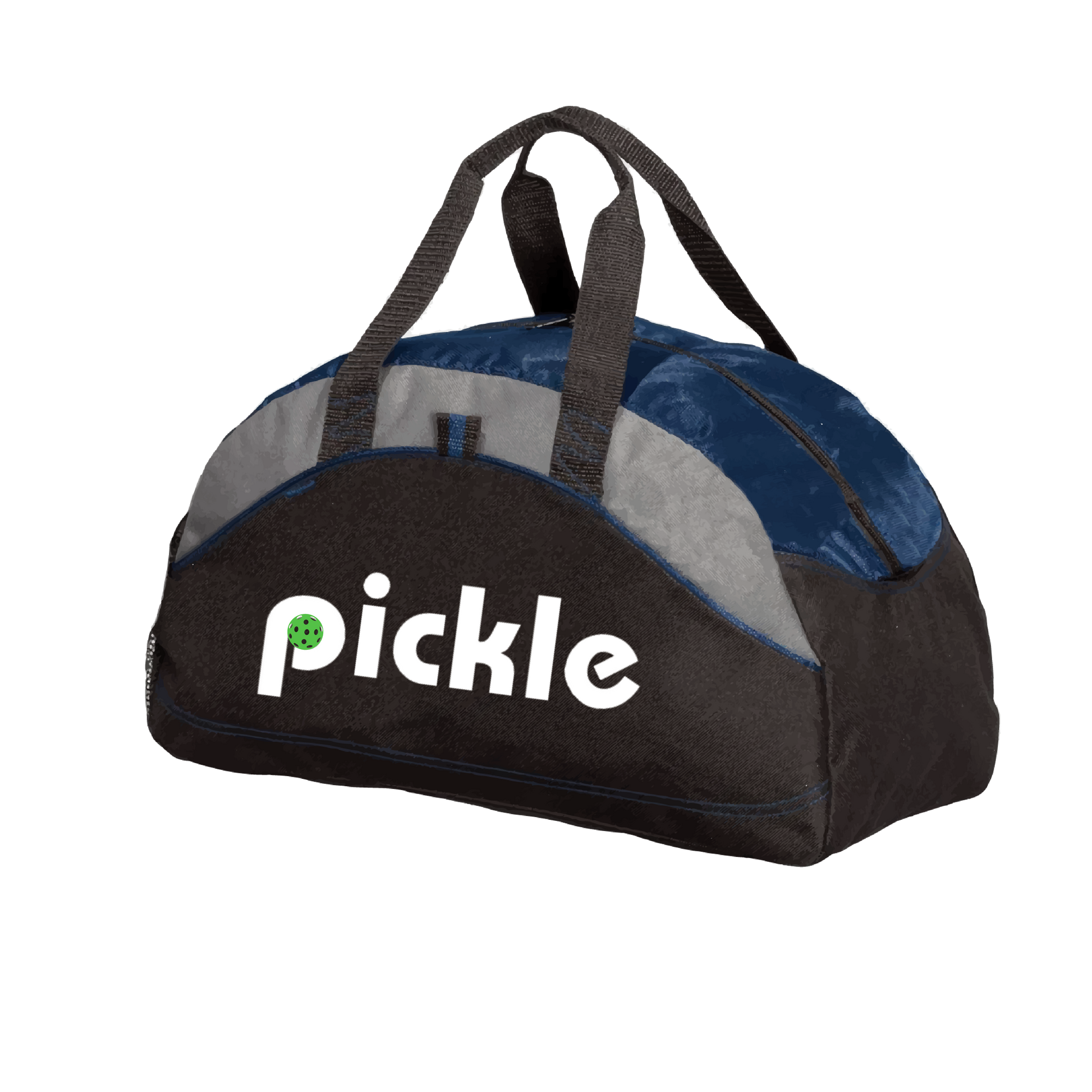 Carry your gear in comfort and style. This fun pickleball duffel bag is the perfect accessory for all pickleball players needing to keep their gear in one place. This medium sized duffel tote is ideal for all your pickleball activities. The large center compartment allows for plenty of space and the mesh end pocket is perfect for holding a water bottle. Duffel bag comes with an adjustable shoulder strap and the polyester material is durable and easily cleaned.