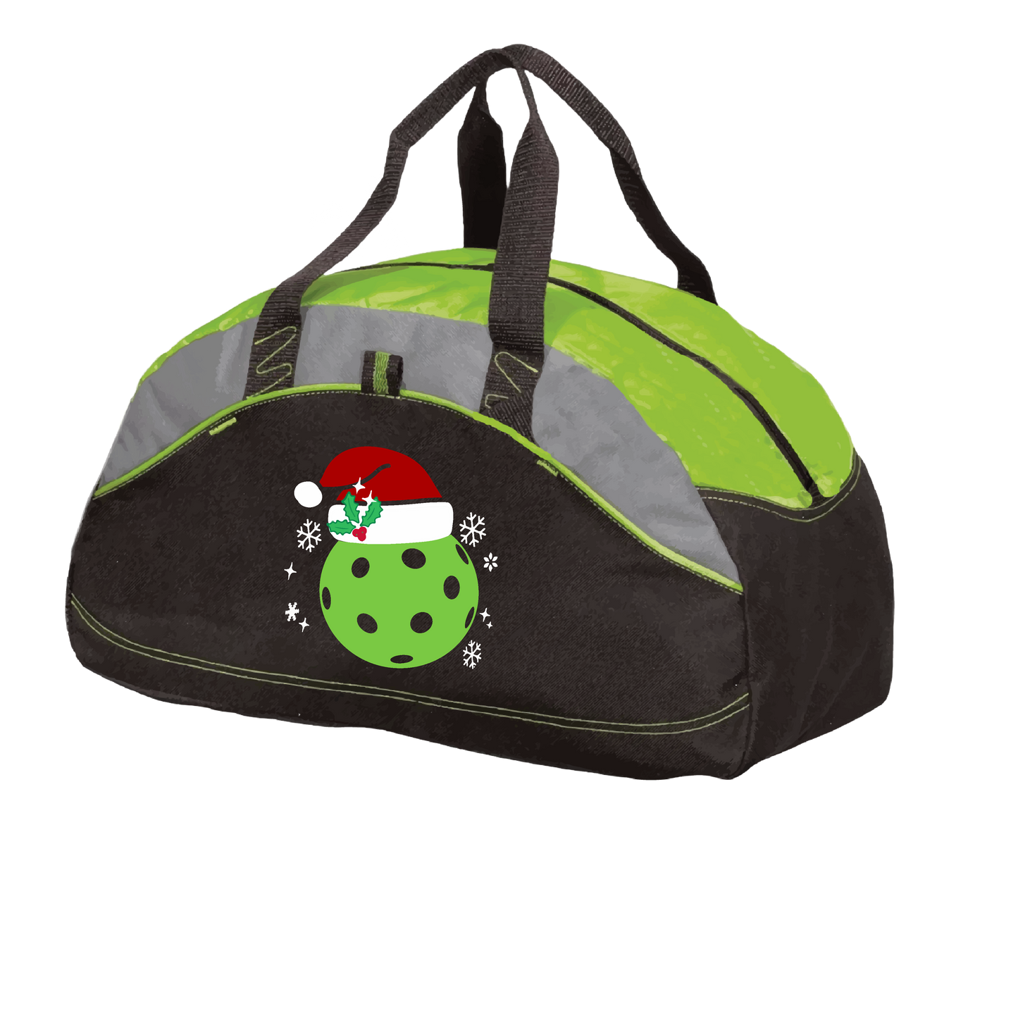 Santa Hat | Pickleball Sports Duffel | Medium Size Court Bag