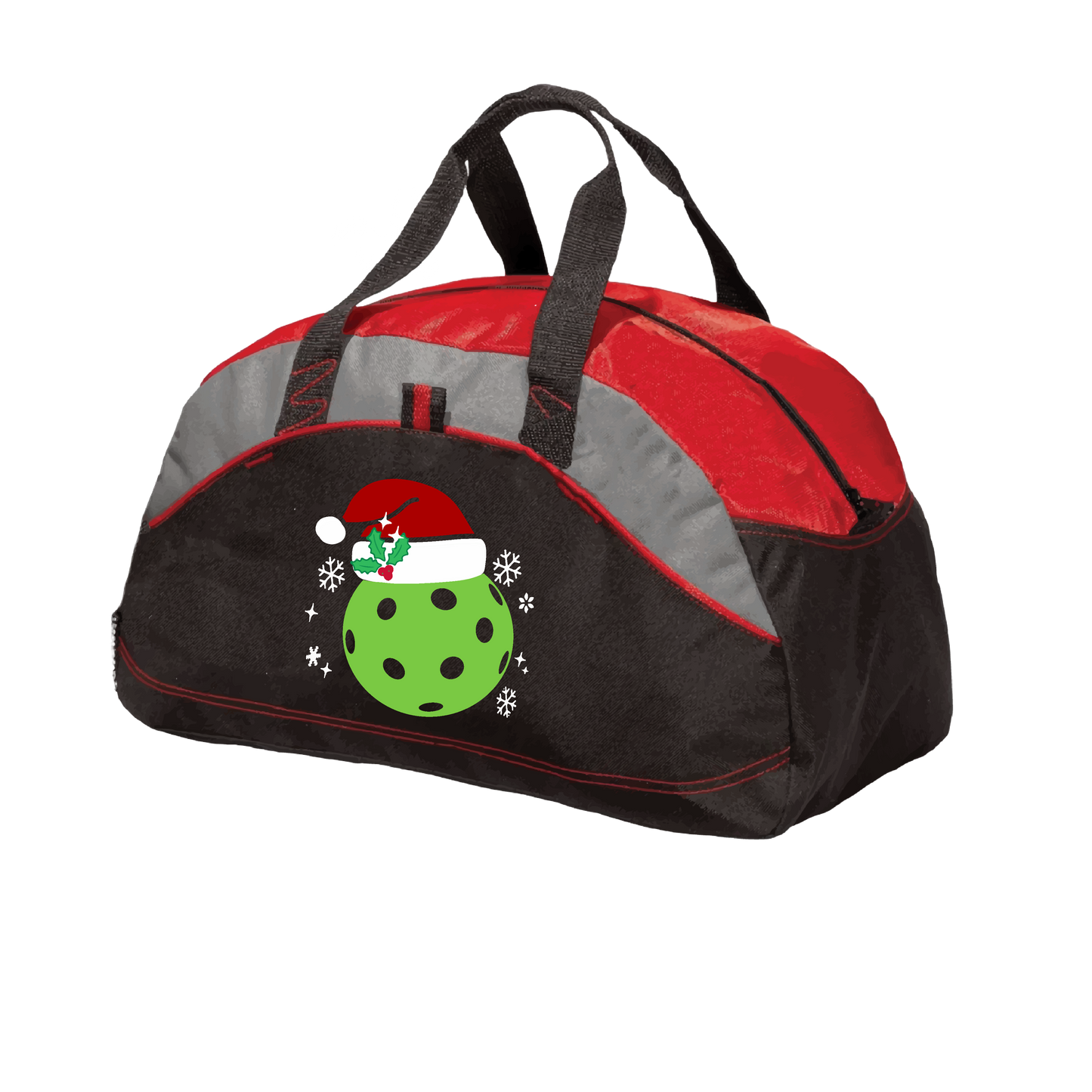 Santa Hat | Pickleball Sports Duffel | Medium Size Court Bag