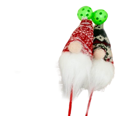 Pickleball Gnomes Floral Picks & Table Decorations | Pickleball Christmas Gifts And Decor