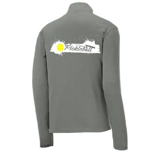 Extreme Pickleball | Men's 1/4 Zip Long Sleeve Pullover Athletic Performance Shirt | 100% Polyester