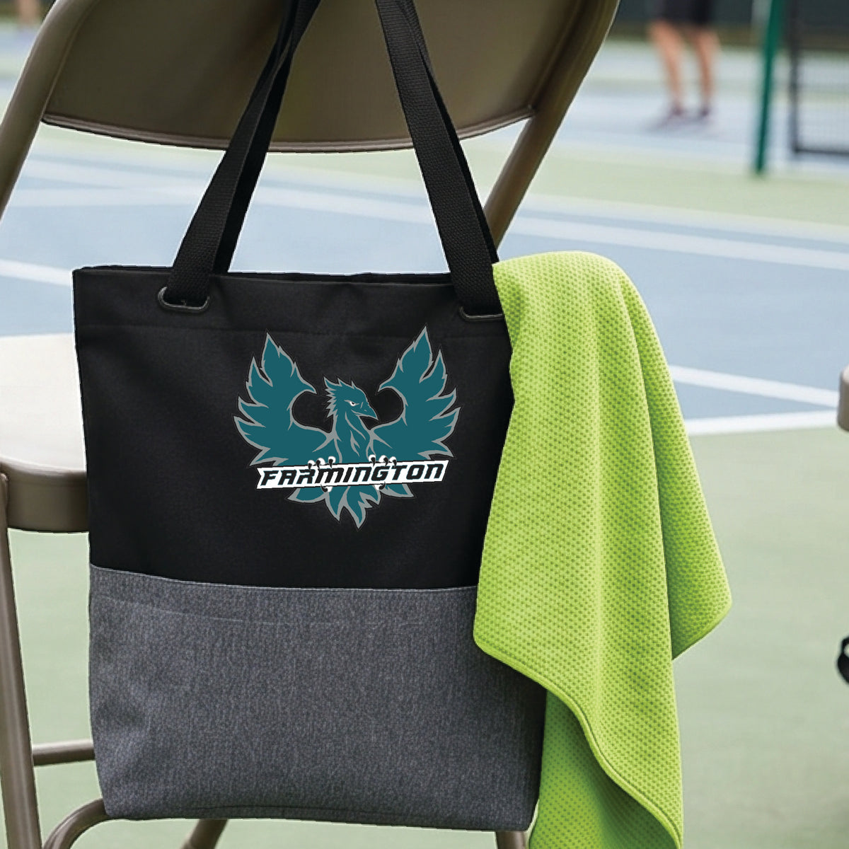 Farmington High School Pickleball Tote Bag Sports Tote for Pickleball Players Gift Court Carryall Team Gift