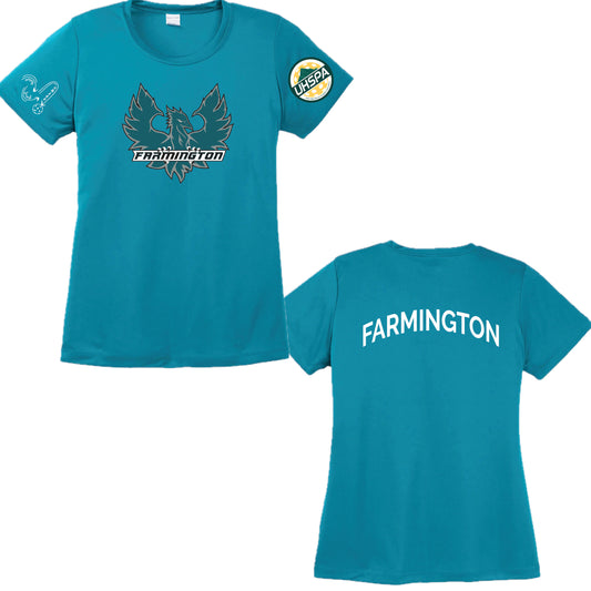 Farmington High UHSPA | Women's Short Sleeve Crewneck T-Shirts | 100% Polyester