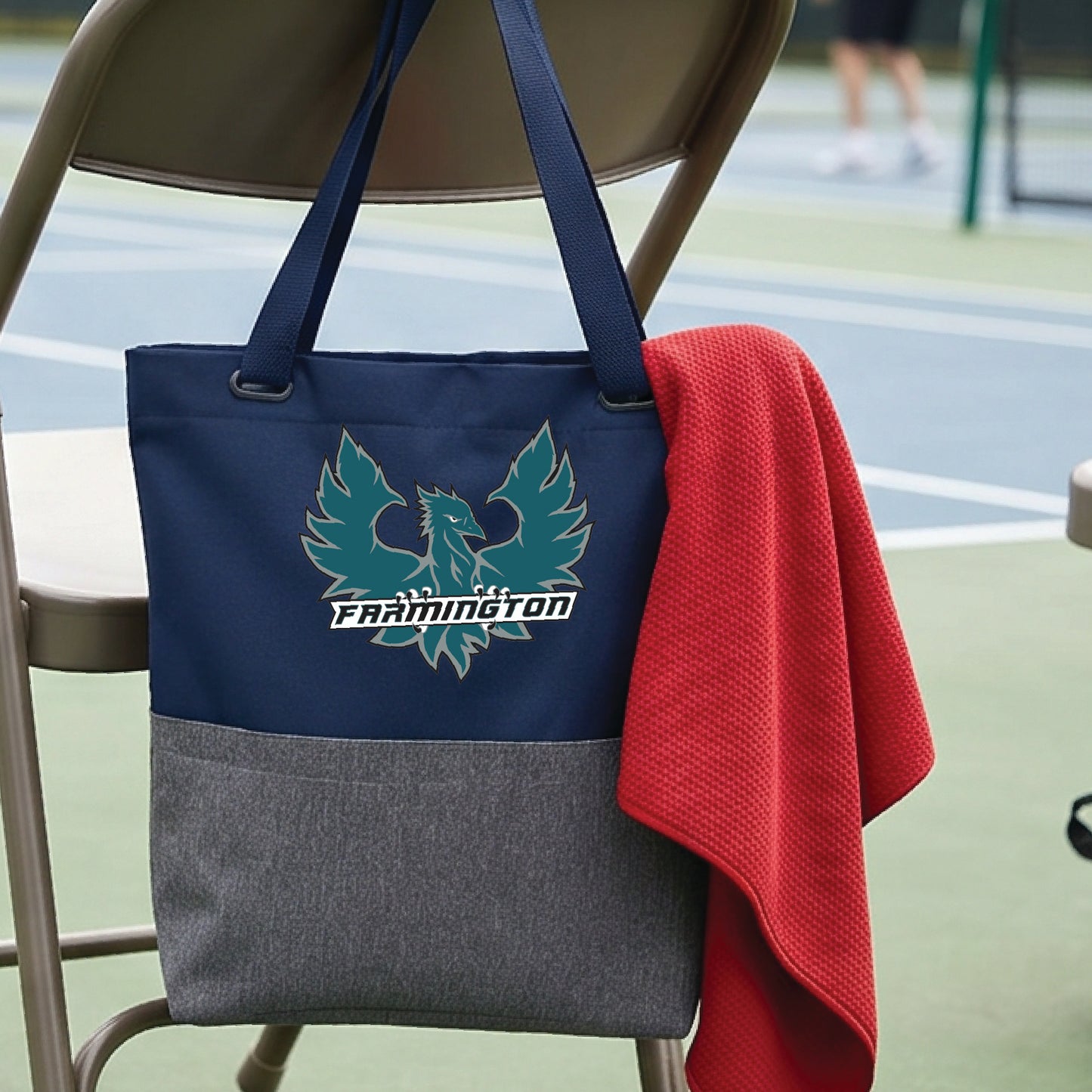 Farmington High School Pickleball Tote Bag Sports Tote for Pickleball Players Gift Court Carryall Team Gift