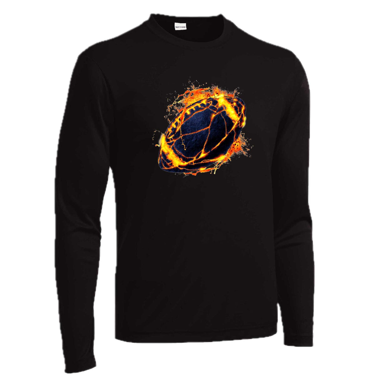 Fire Football | Men's Long Sleeve Football Shirt | 100% Polyester