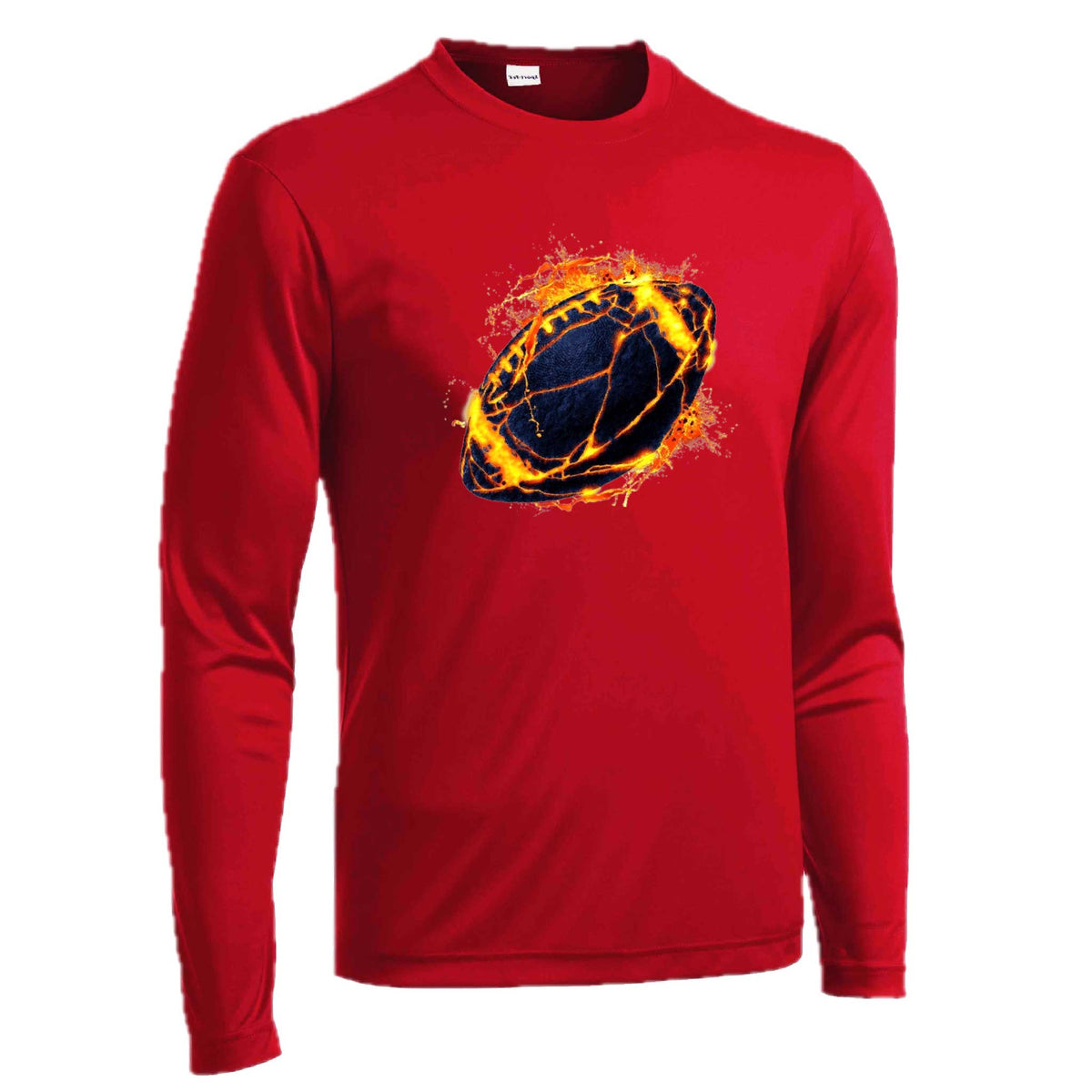 Fire Football | Men's Long Sleeve Football Shirt | 100% Polyester