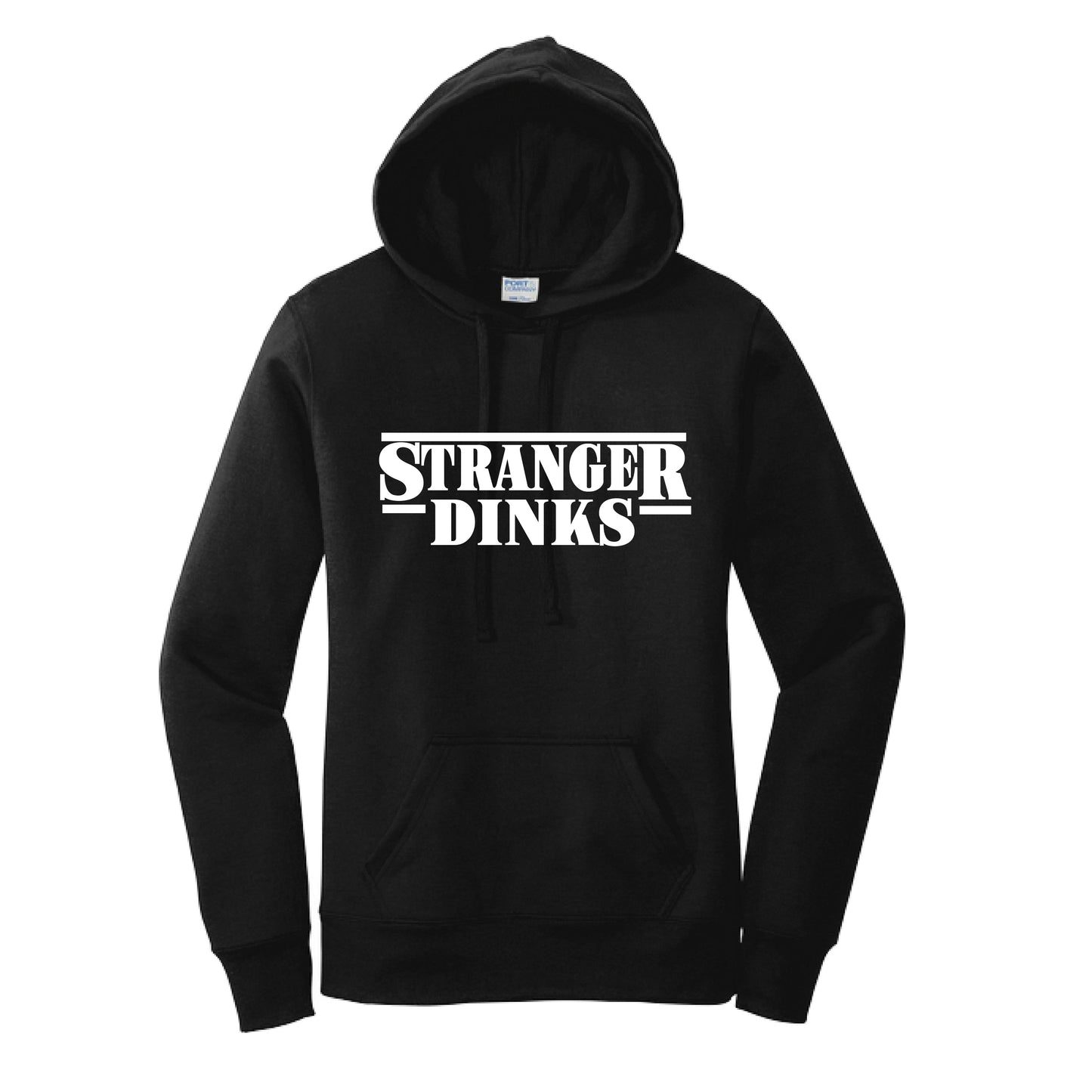Stranger Dinks | Women’s Fitted Hoodie Pickleball Sweatshirt | 50% Cotton 50% Poly Fleece