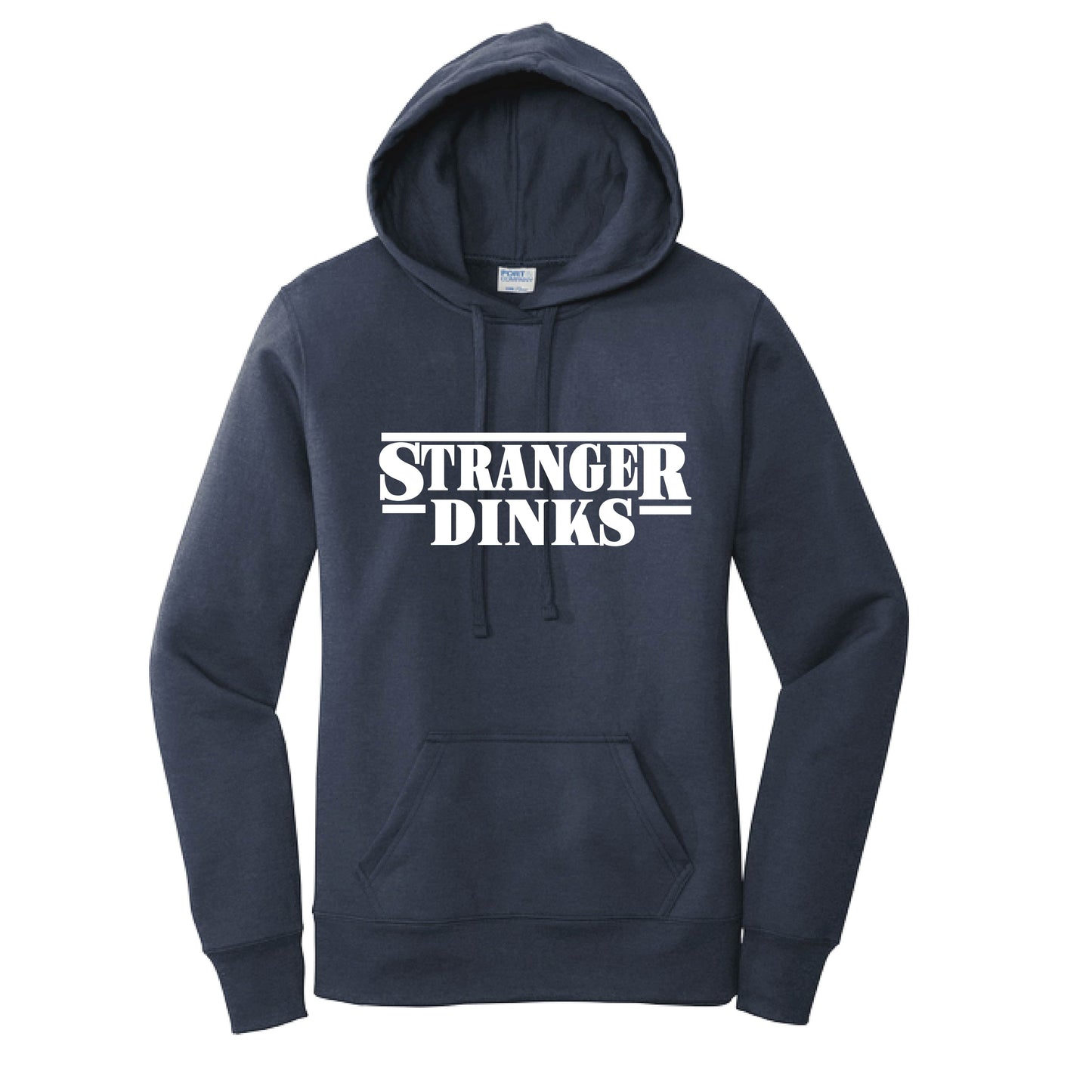 Stranger Dinks | Women’s Fitted Hoodie Pickleball Sweatshirt | 50% Cotton 50% Poly Fleece
