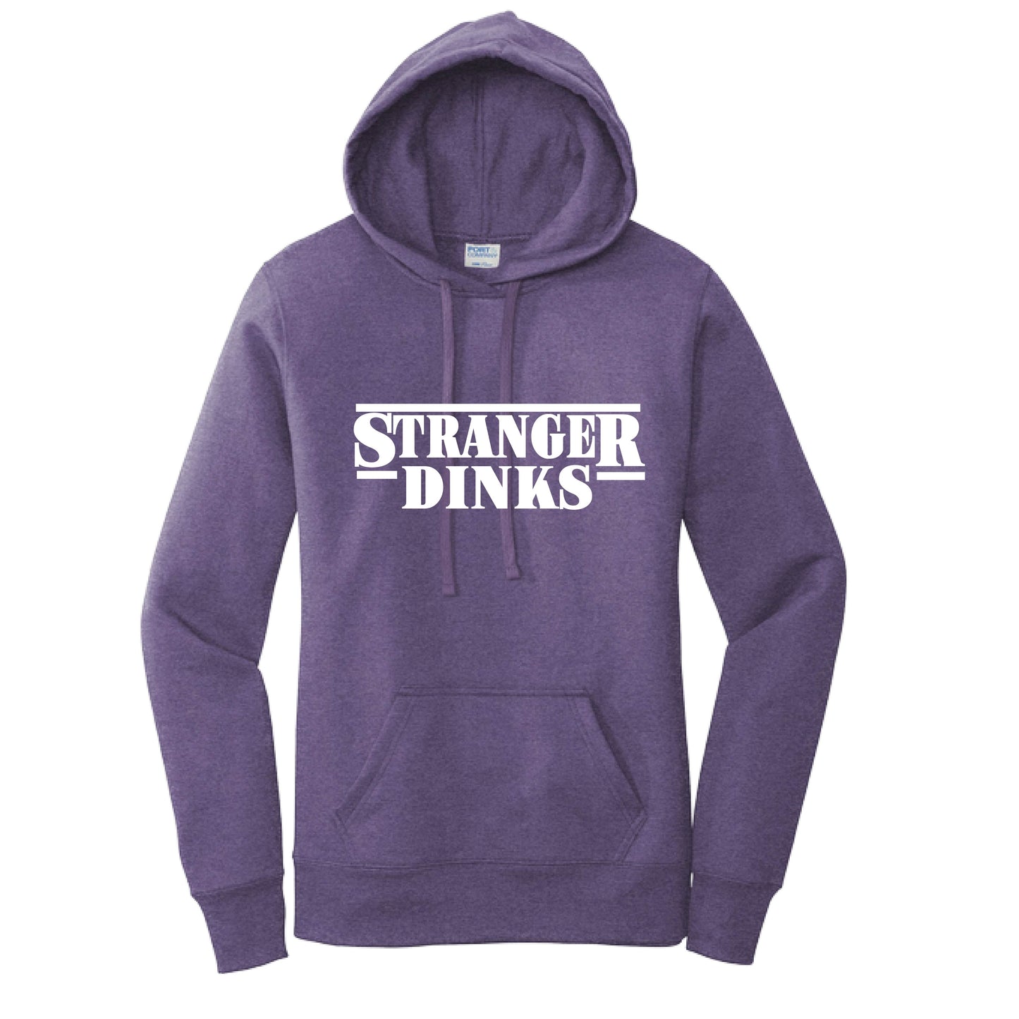 Stranger Dinks | Women’s Fitted Hoodie Pickleball Sweatshirt | 50% Cotton 50% Poly Fleece