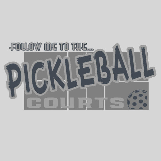 Follow Me To The Pickleball Courts | Pickleball Car Decal And Pickleball Sticker