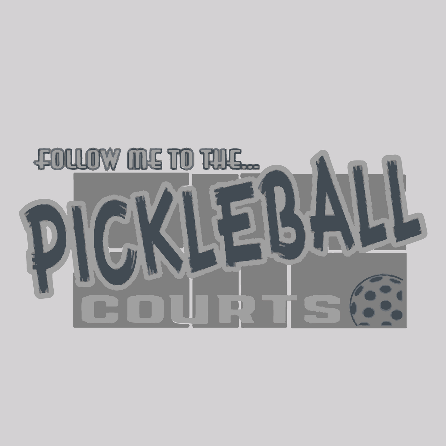 Follow Me To The Pickleball Courts | Pickleball Car Decal And Pickleball Sticker