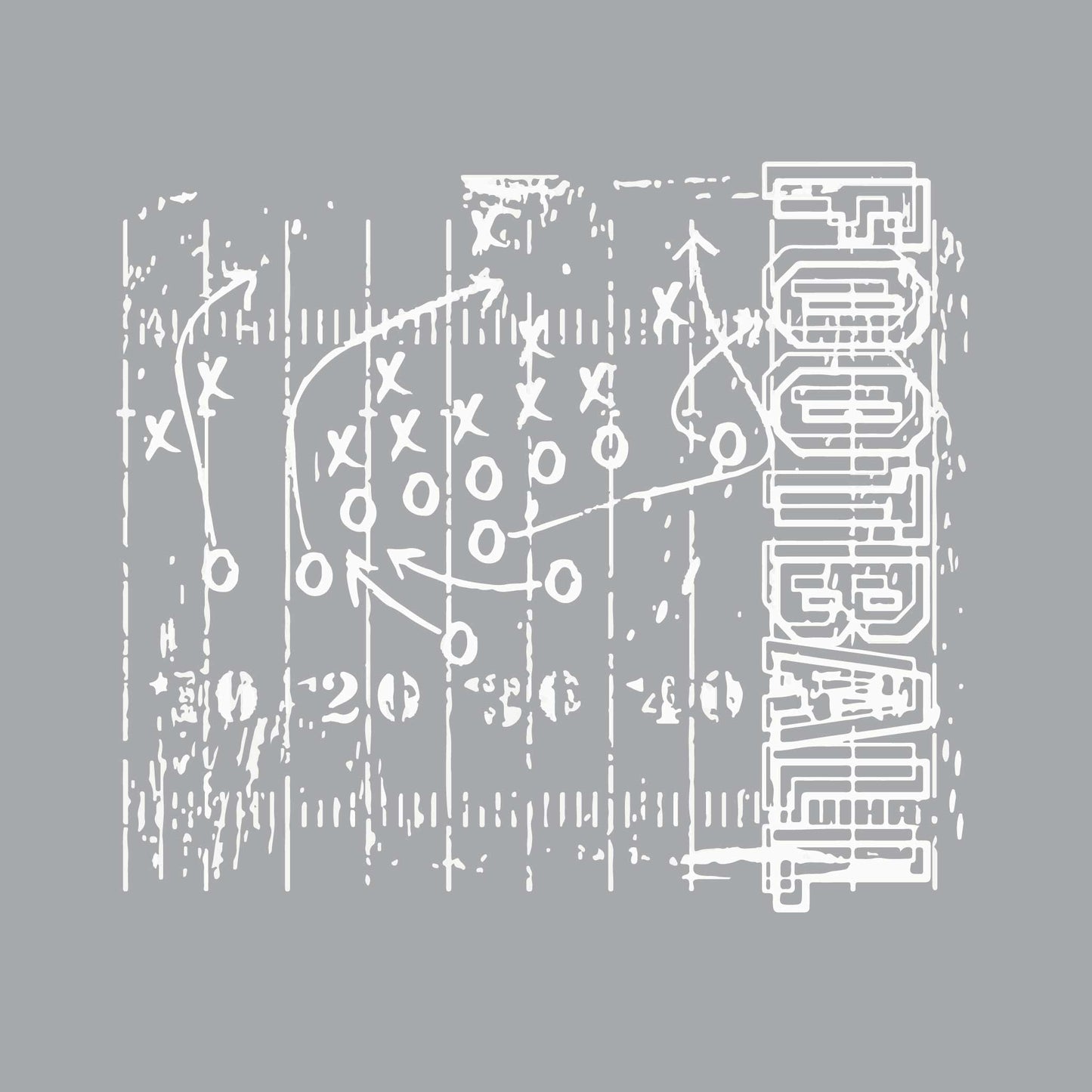 Football Field | Men's Long Sleeve Football Shirt | 100% Polyester