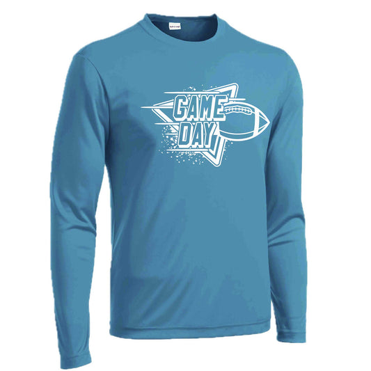 Football Game Day | Men's Long Sleeve Football Shirt | 100% Polyester