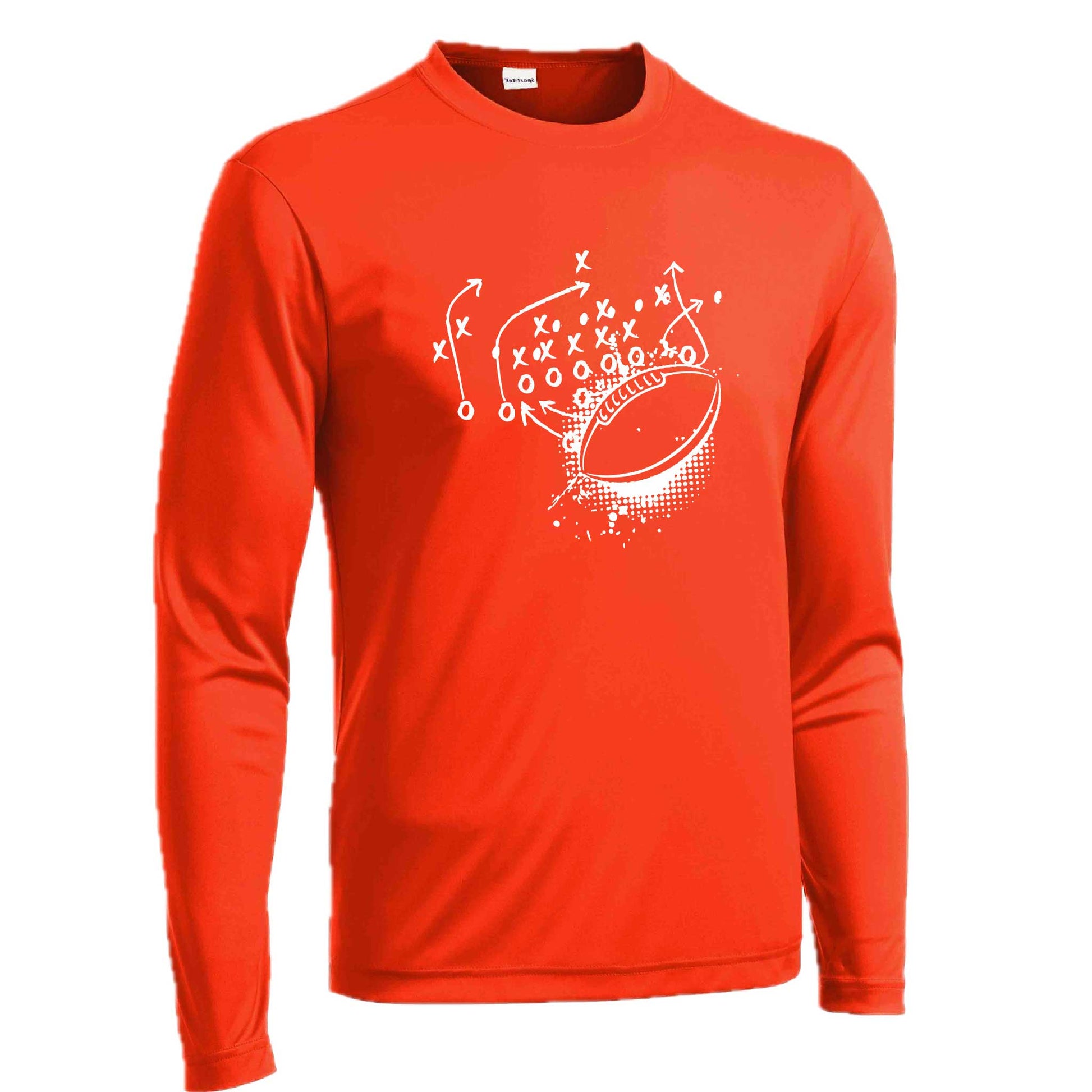 Football Playbook | Men's Long Sleeve Football Shirt | 100% Polyester