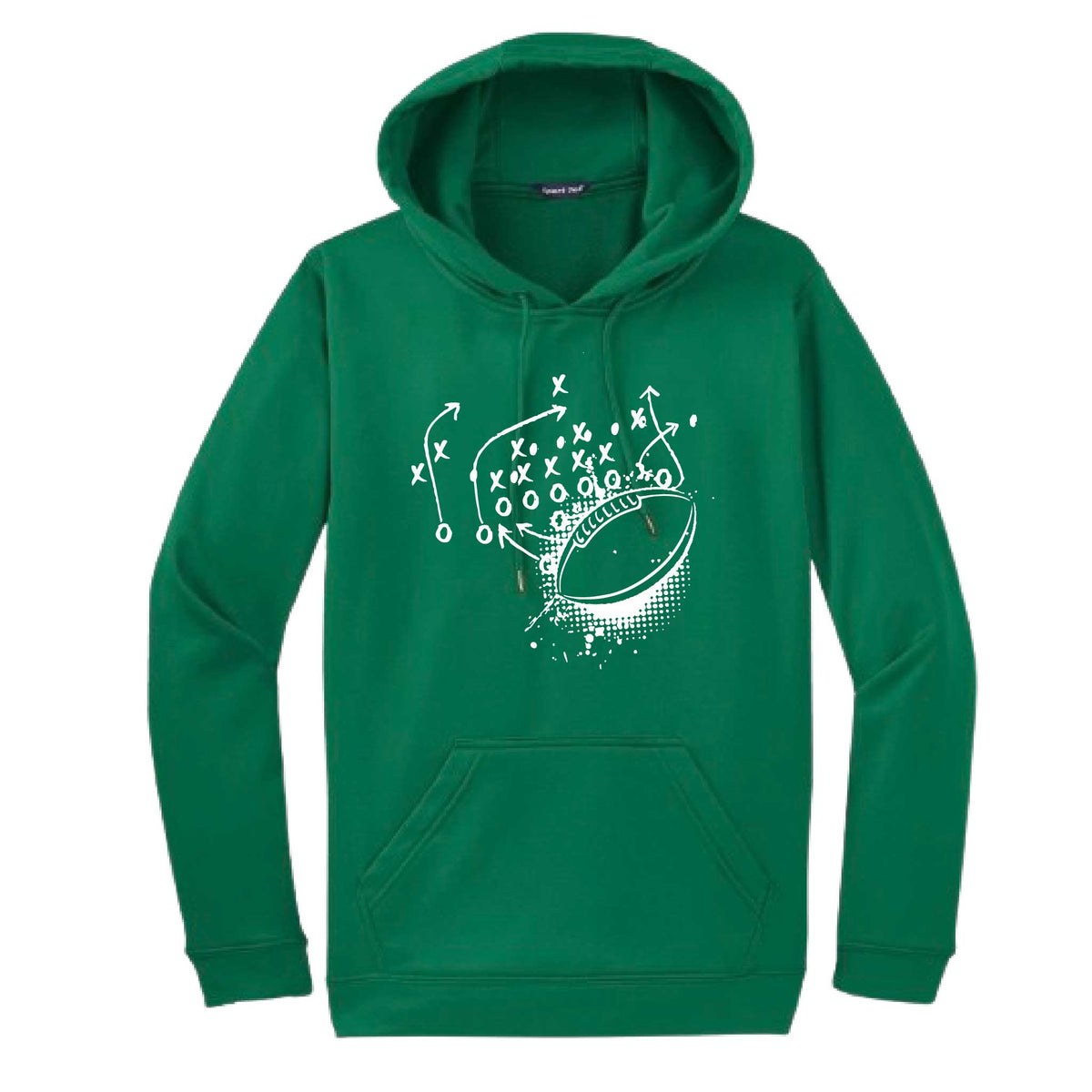 Football Playbook | Unisex Hoodie Football Sweatshirt | 50% Cotton/50% Polyester
