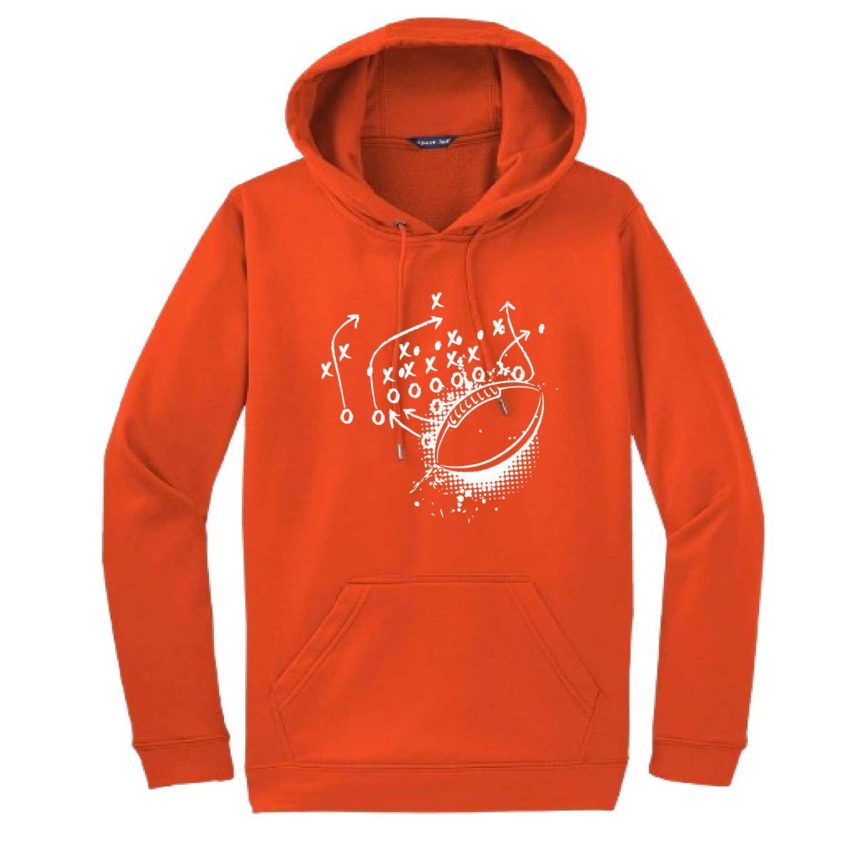 Football Playbook | Unisex Hoodie Football Sweatshirt | 50% Cotton/50% Polyester