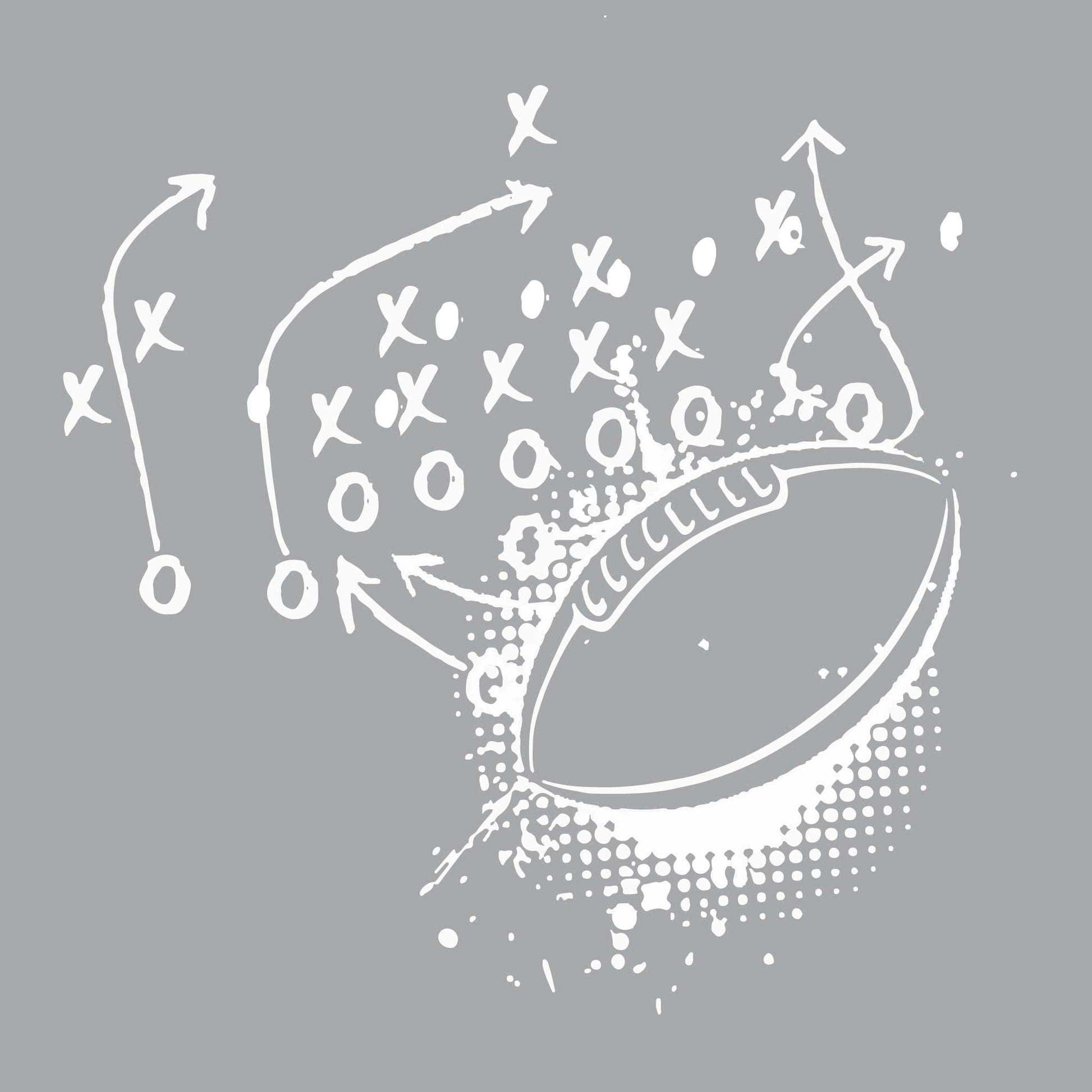 Football Playbook | Women’s Short Sleeve Crewneck Football T-Shirts | 100% Polyester