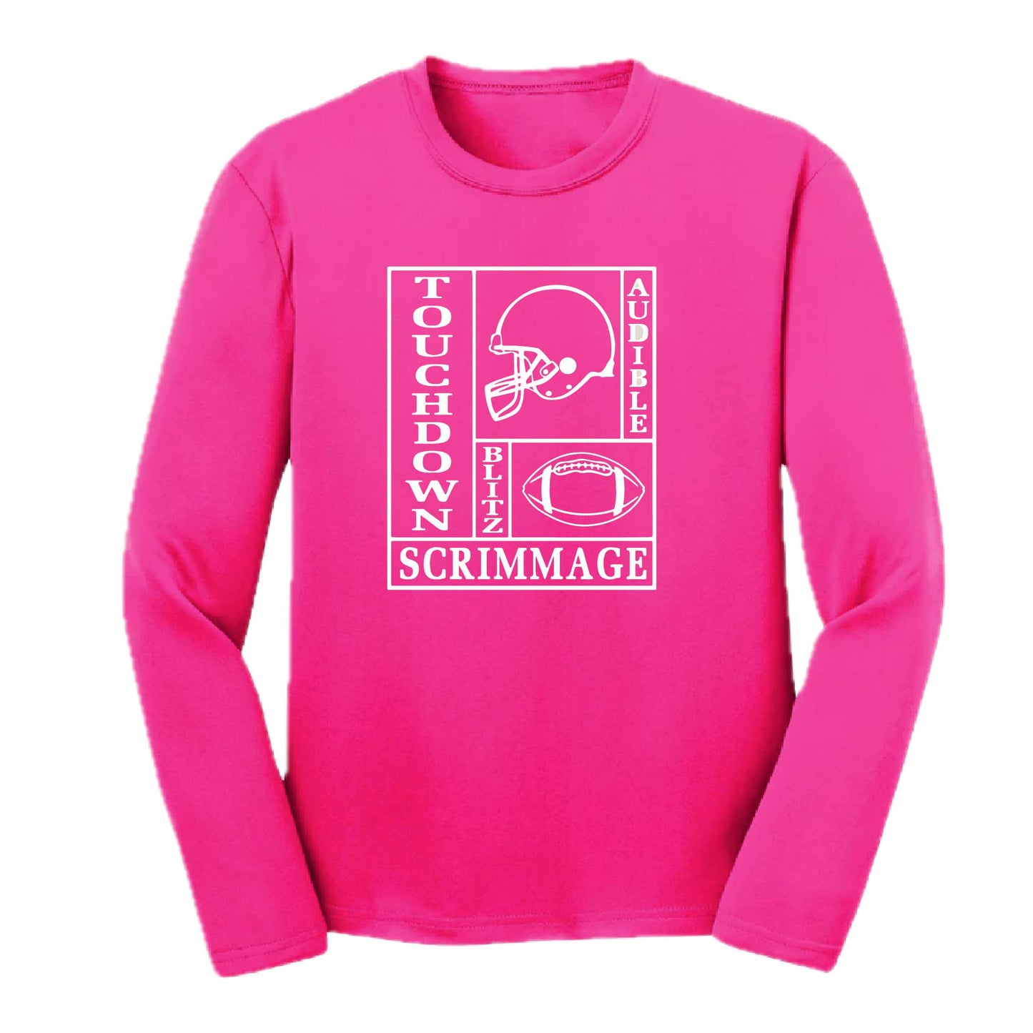 Football Zone | Youth Long Sleeve Football T-Shirts | 100% Polyester