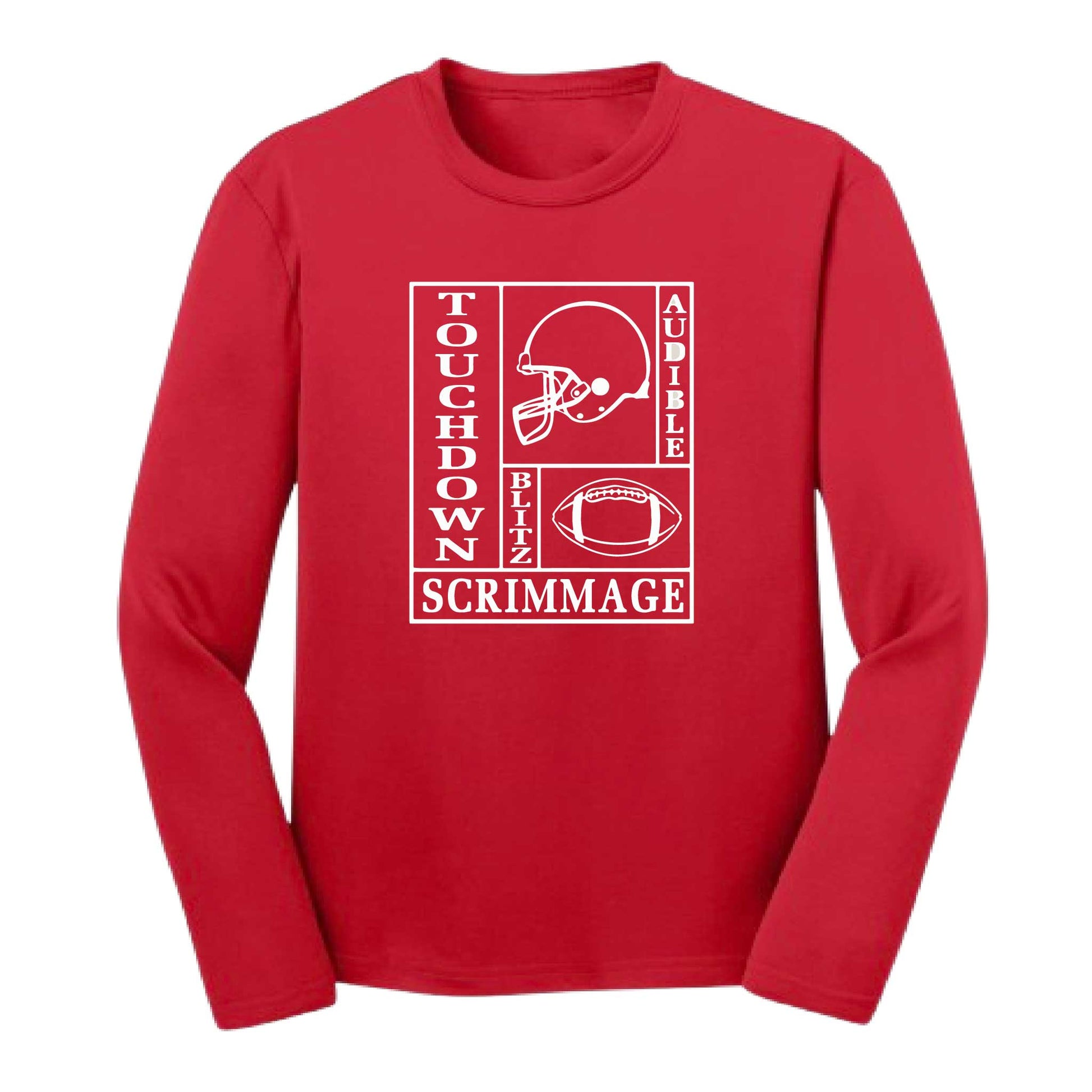 Football Zone | Youth Long Sleeve Football T-Shirts | 100% Polyester