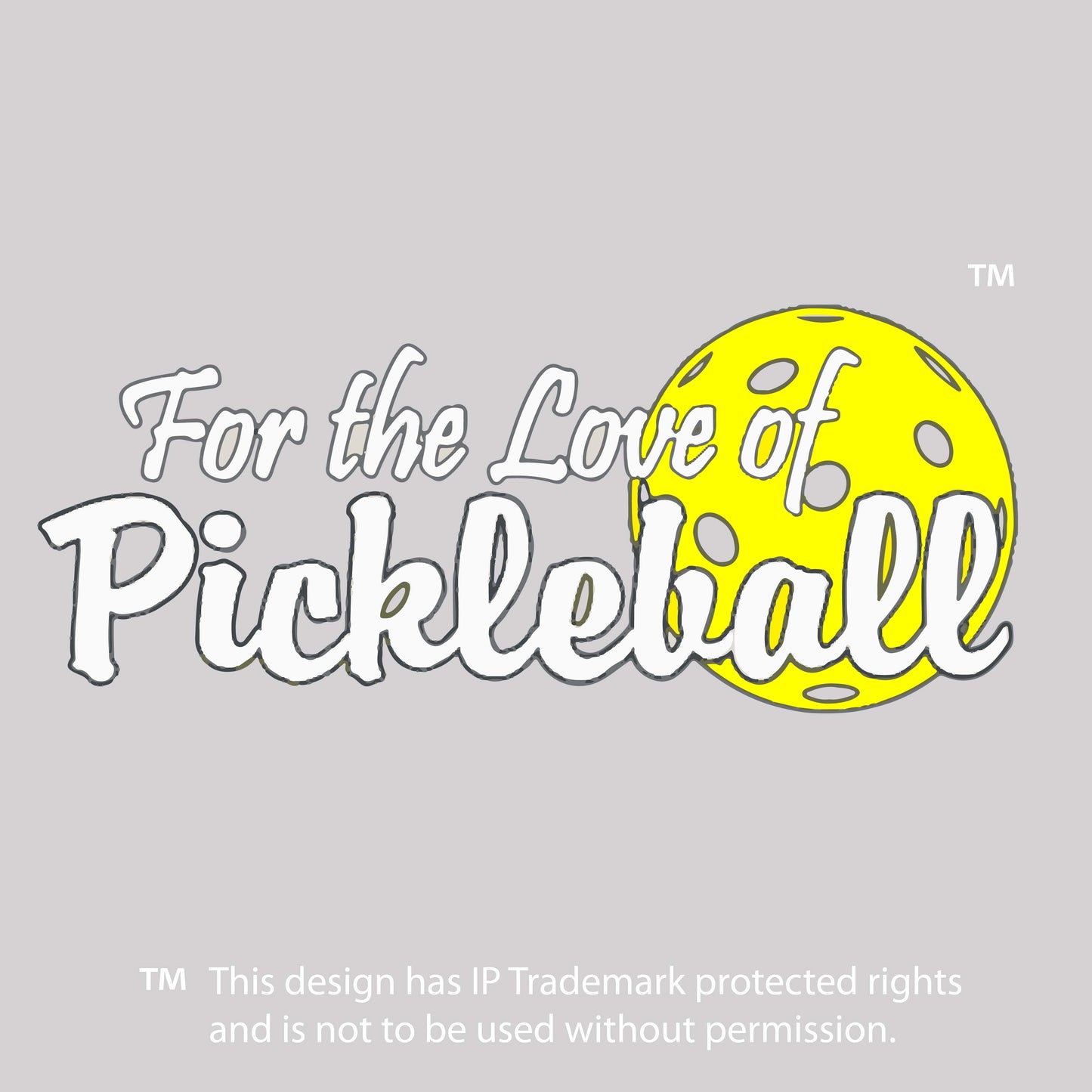 For The Love Of Pickleball | Pickleball Car Decal And Pickleball Sticker