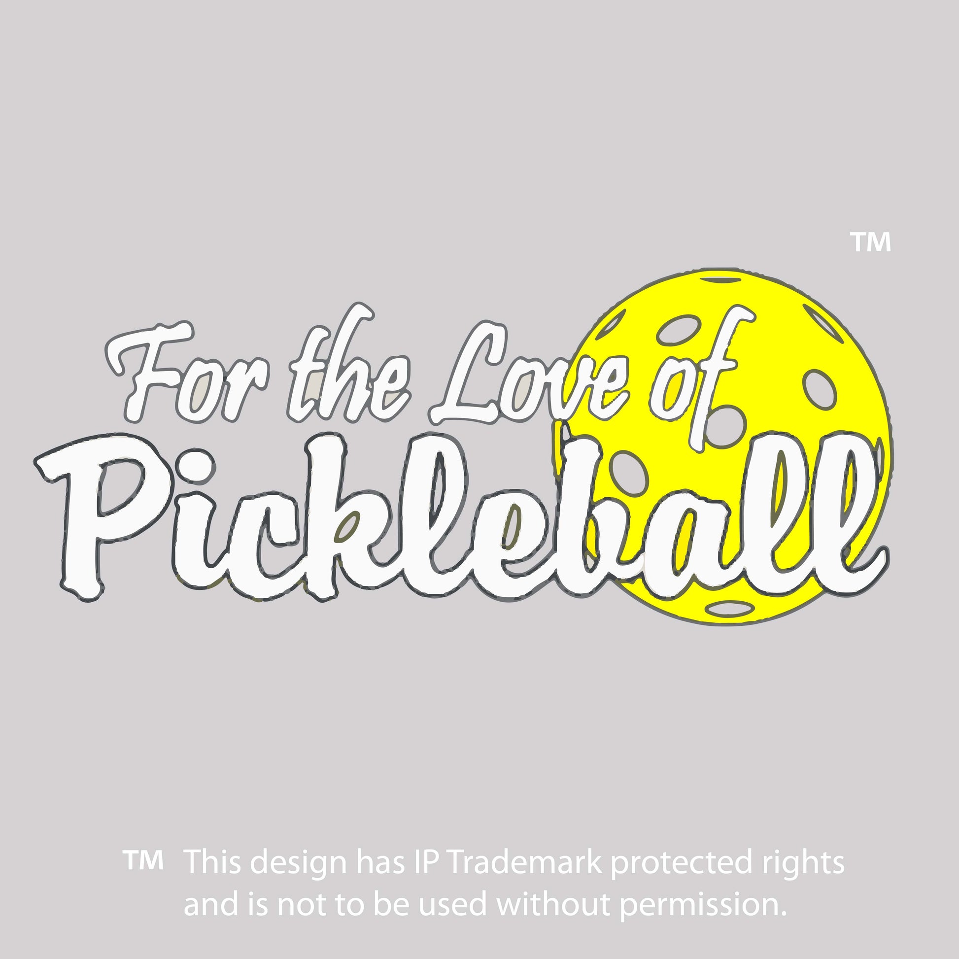 For The Love Of Pickleball | Pickleball Car Decal And Pickleball Sticker