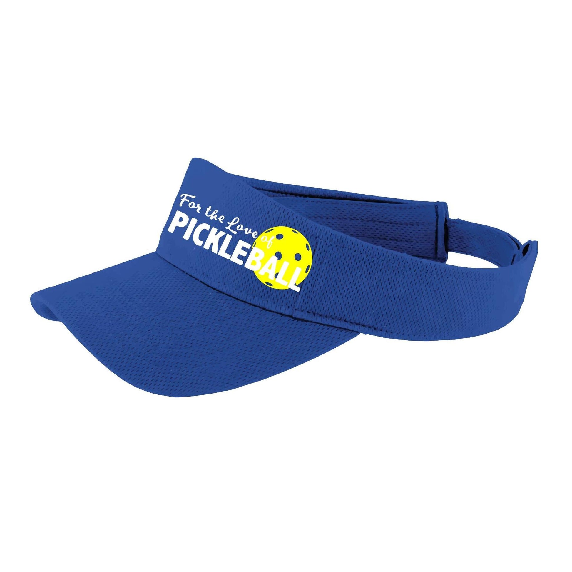 For The Love Of Pickleball | Pickleball Visors | Moisture Wicking 100% Polyester