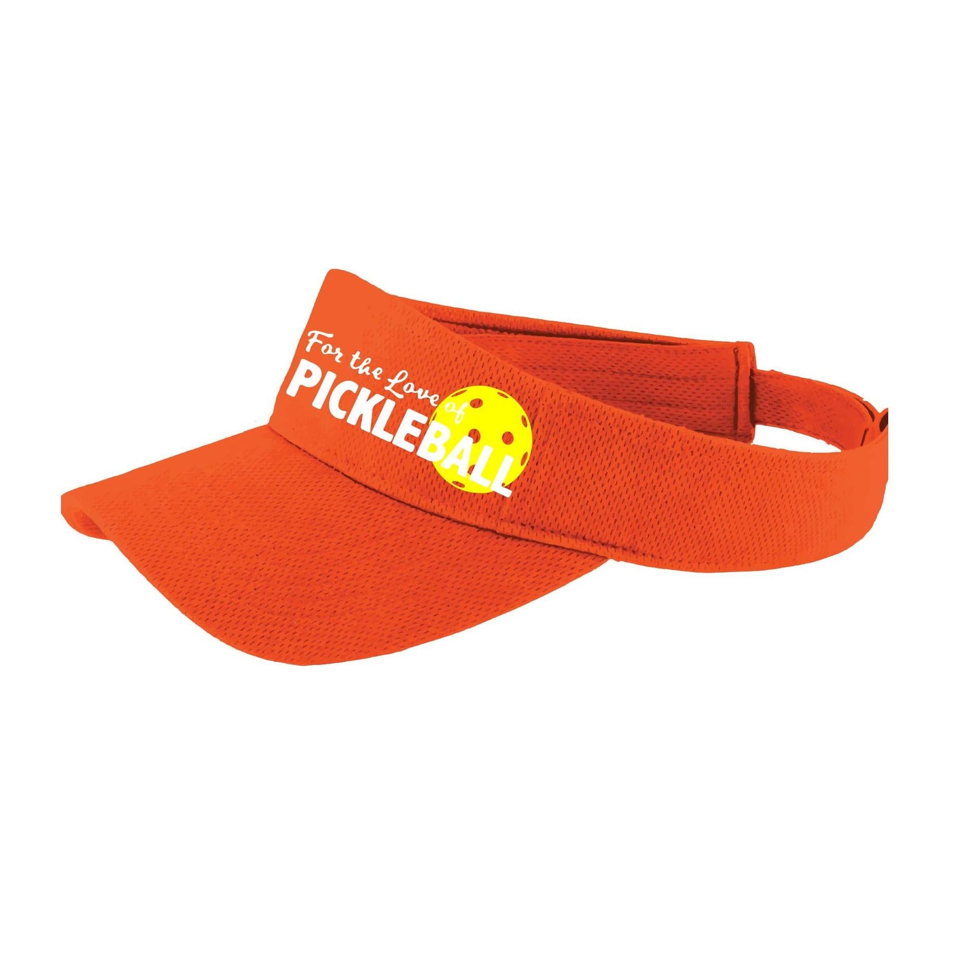 For The Love Of Pickleball | Pickleball Visors | Moisture Wicking 100% Polyester