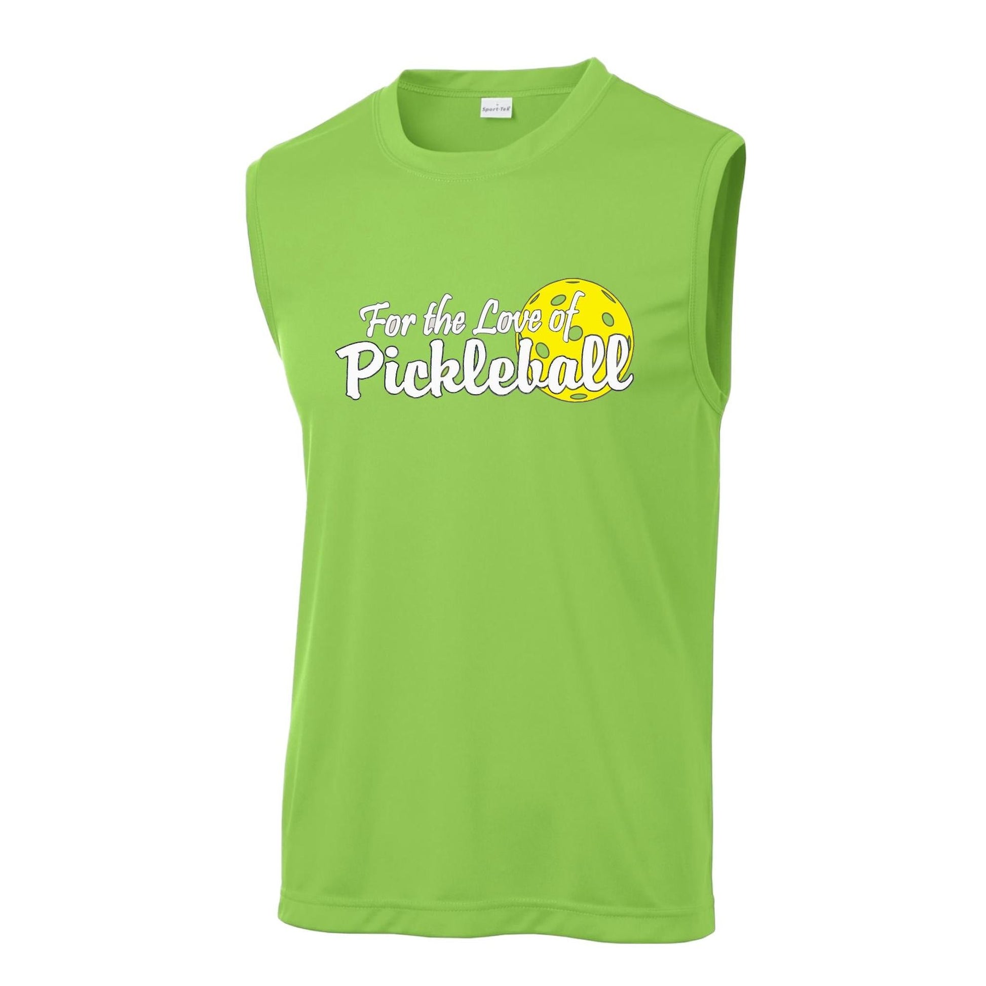 For the Love of Pickleball | Men's Sleeveless Athletic Performance T-Shirt | 100% Polyester
